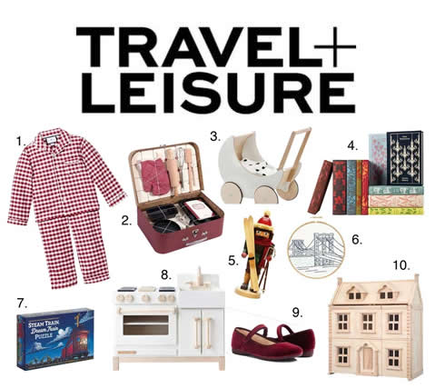 Our Gingham Pajamas are featured in Travel+ Leisure's "This Season’s 52 Cutest Gifts for Children"