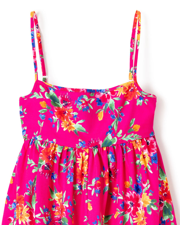 Girl's Twill Serene Dress in Summer Blooms