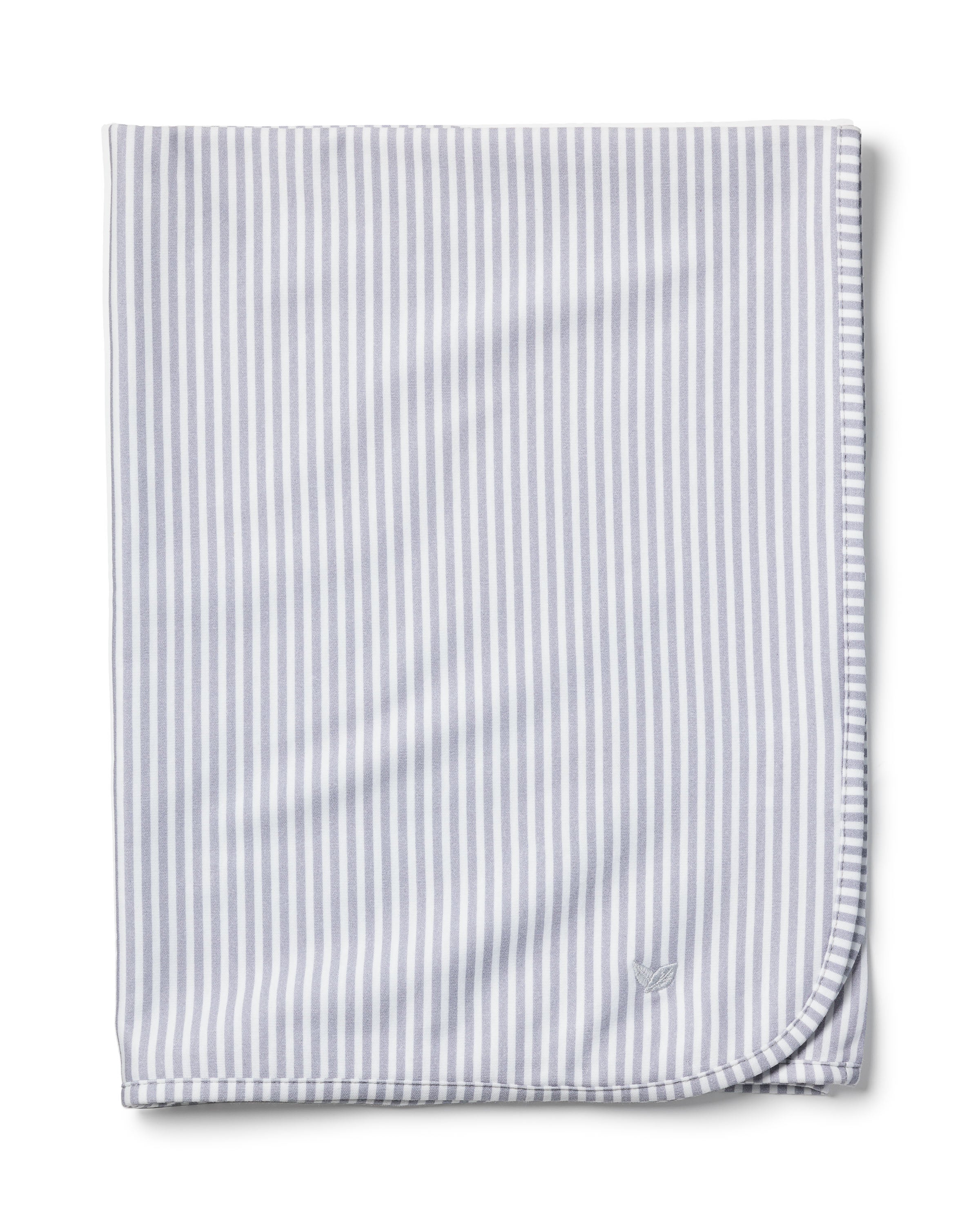 Pima Baby Blanket in Grey Stripes in Grey Stripes#Color_Grey Stripes