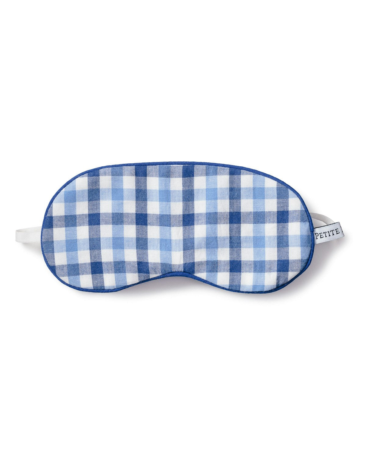 Kid's Twill Sleep Mask in Royal Blue Gingham in Royal Blue Gingham#Color_Royal Blue Gingham