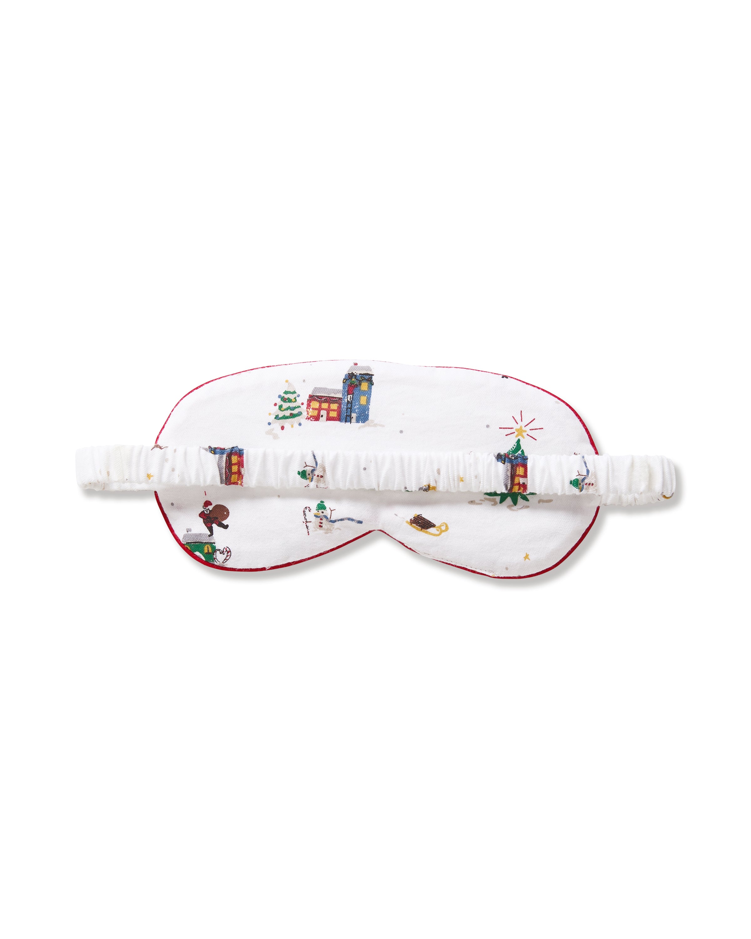 Adult's Twill Sleep Mask in Holiday Town