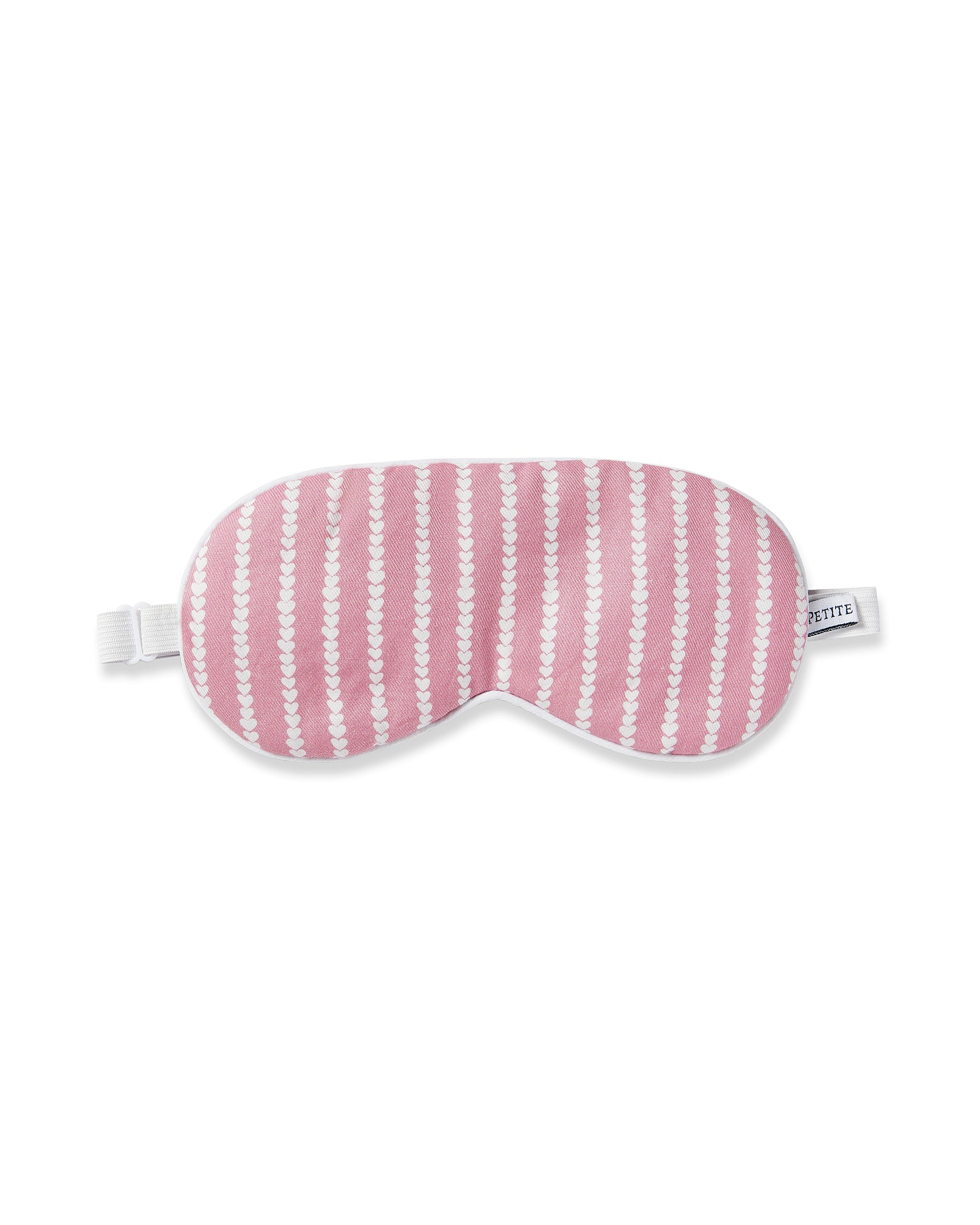 Adult's Twill Sleep Mask in Blush Boulevard in Love Lines#Color_Love Lines