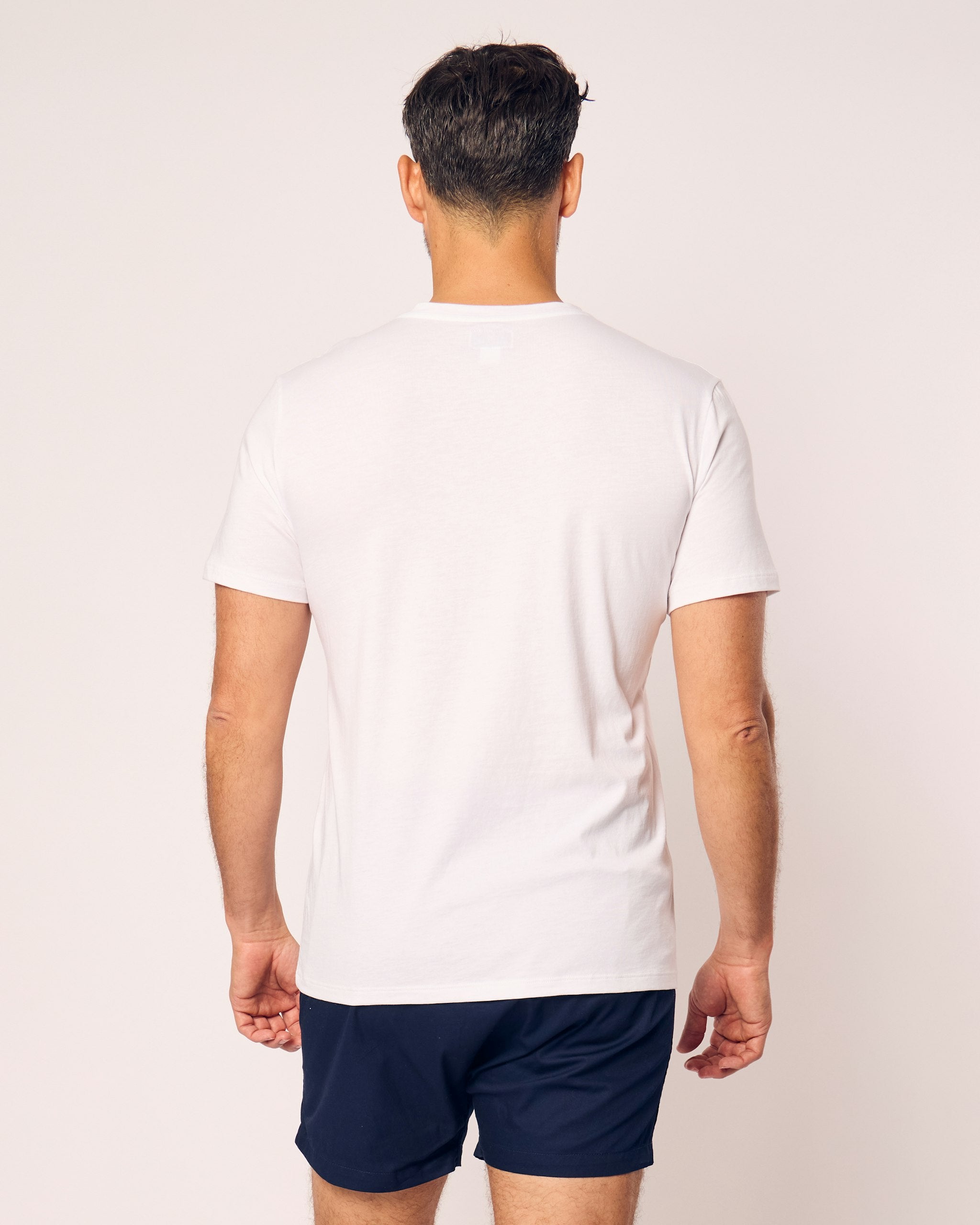 Men's Twill 3 Pack Boxers in Royal Blue Gingham in Navy#Color_Navy