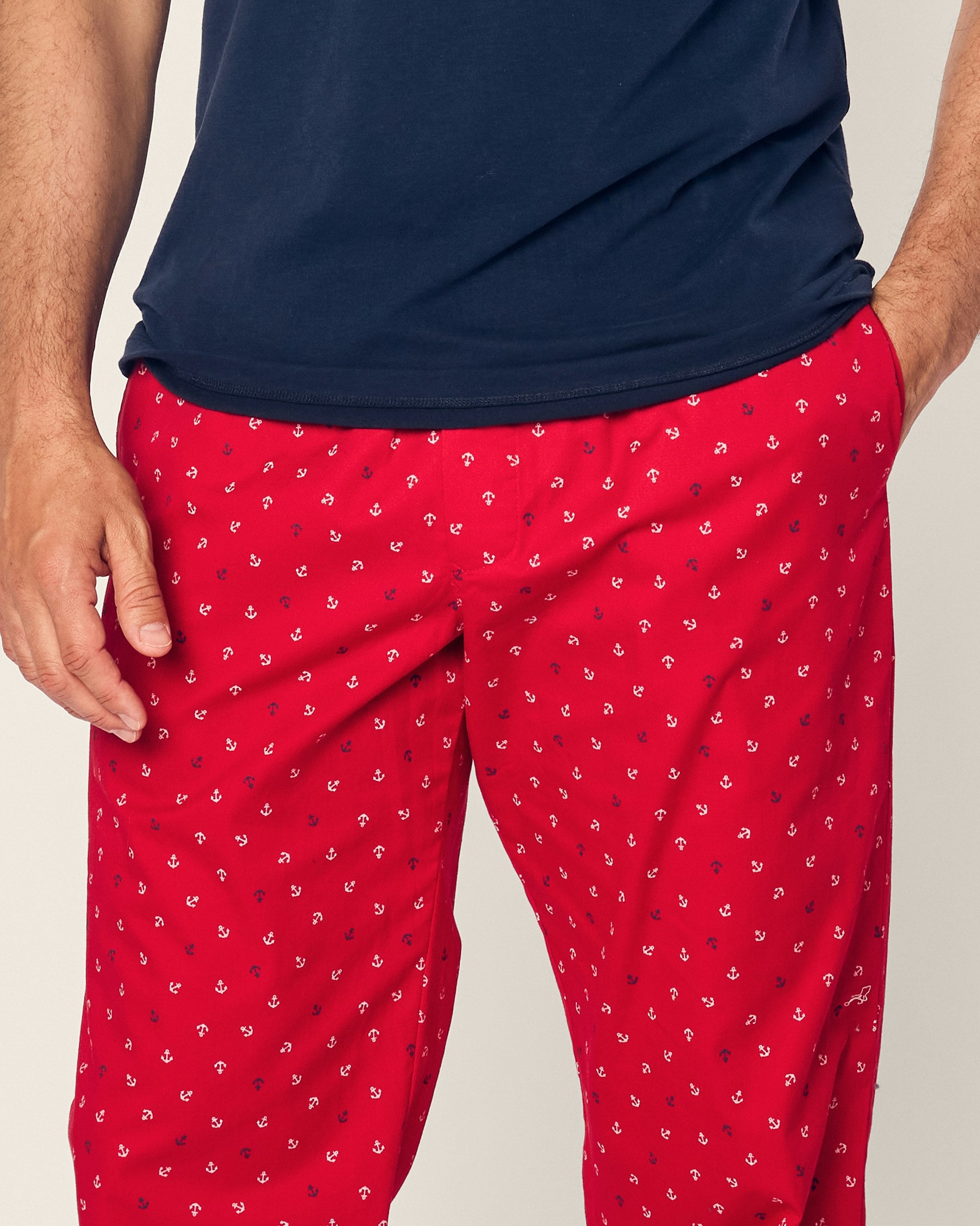 Men's Twill Pajama Pant in Anchors Away in Anchors Away#Color_Anchors Away