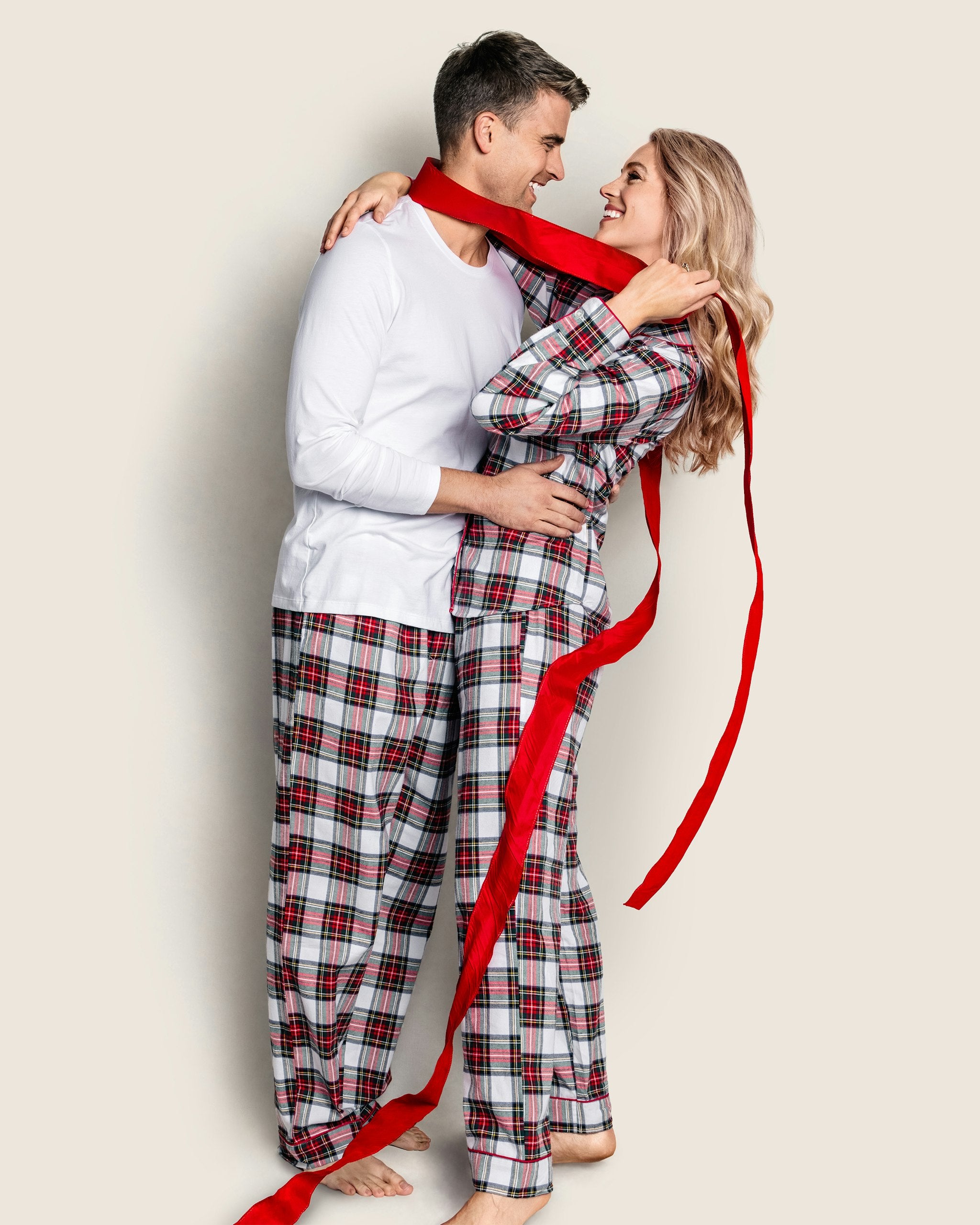 Men's Brushed Cotton Pajama Pant in Imperial Tartan in Balmoral Tartan#Color_Balmoral Tartan