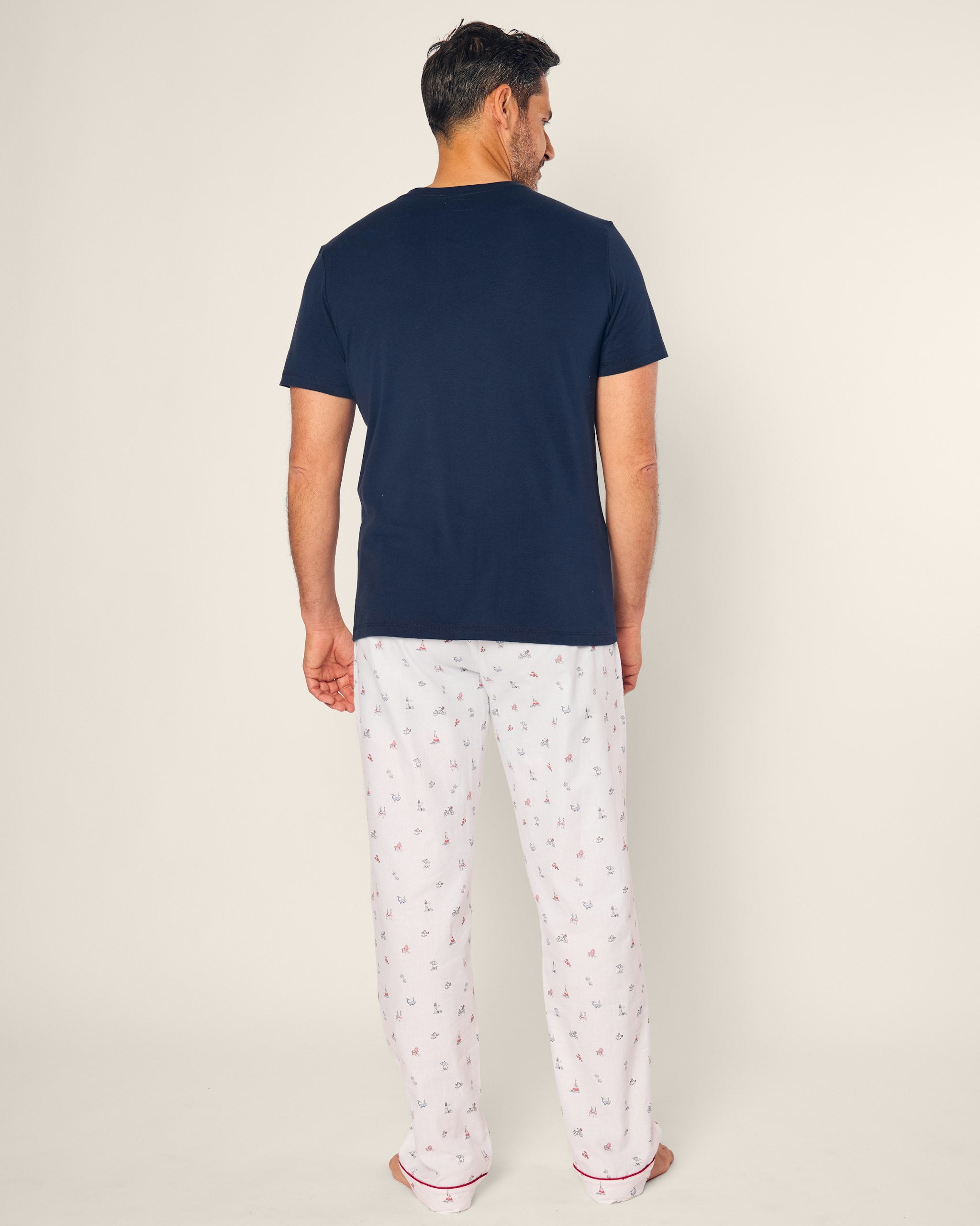 Men's Twill Pajama Pant in Anchors Away in Coastal Charms#Color_Coastal Charms