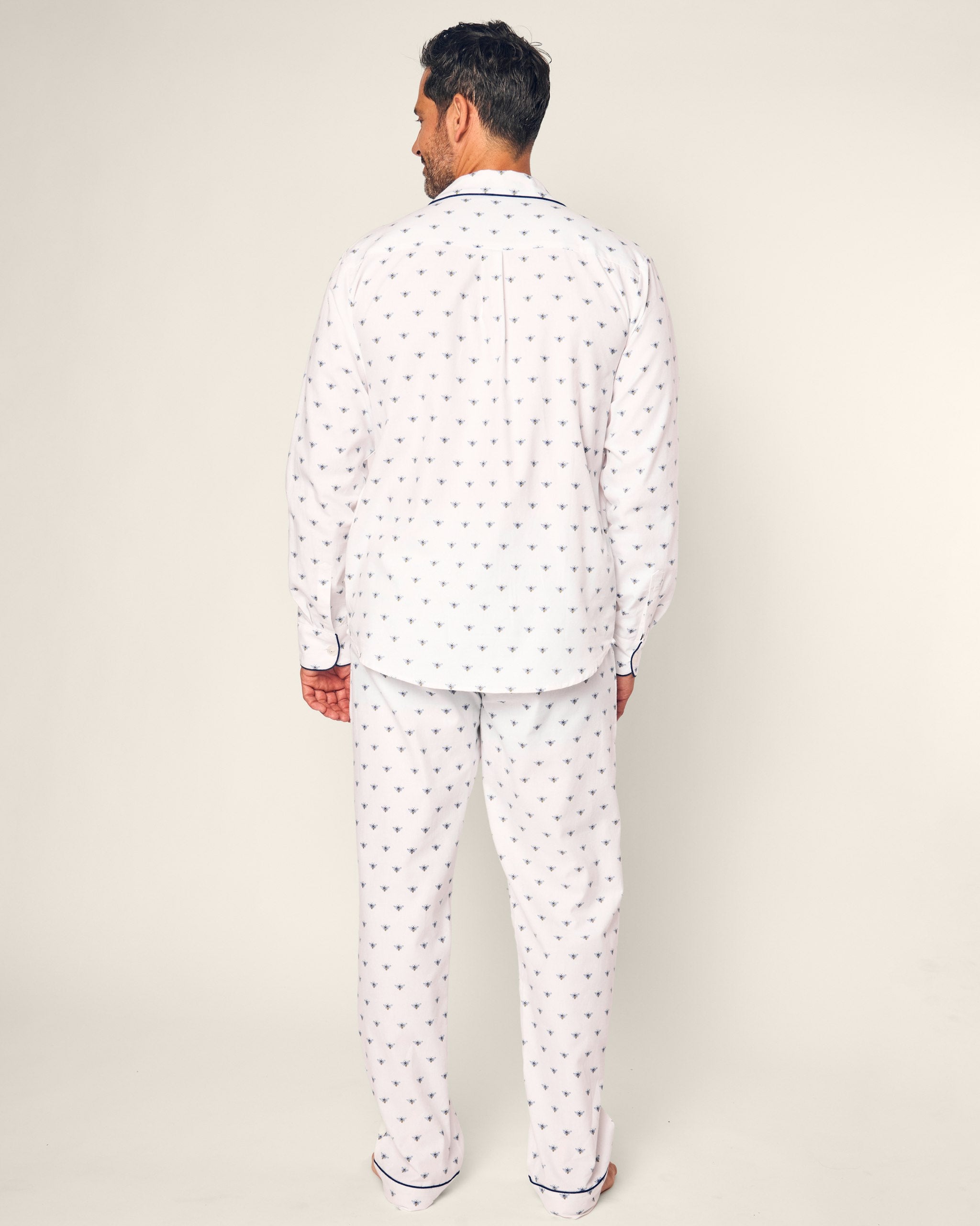 Men's Twill Pajamas in Buzzing Bees in Buzzing Bees#Color_Buzzing Bees