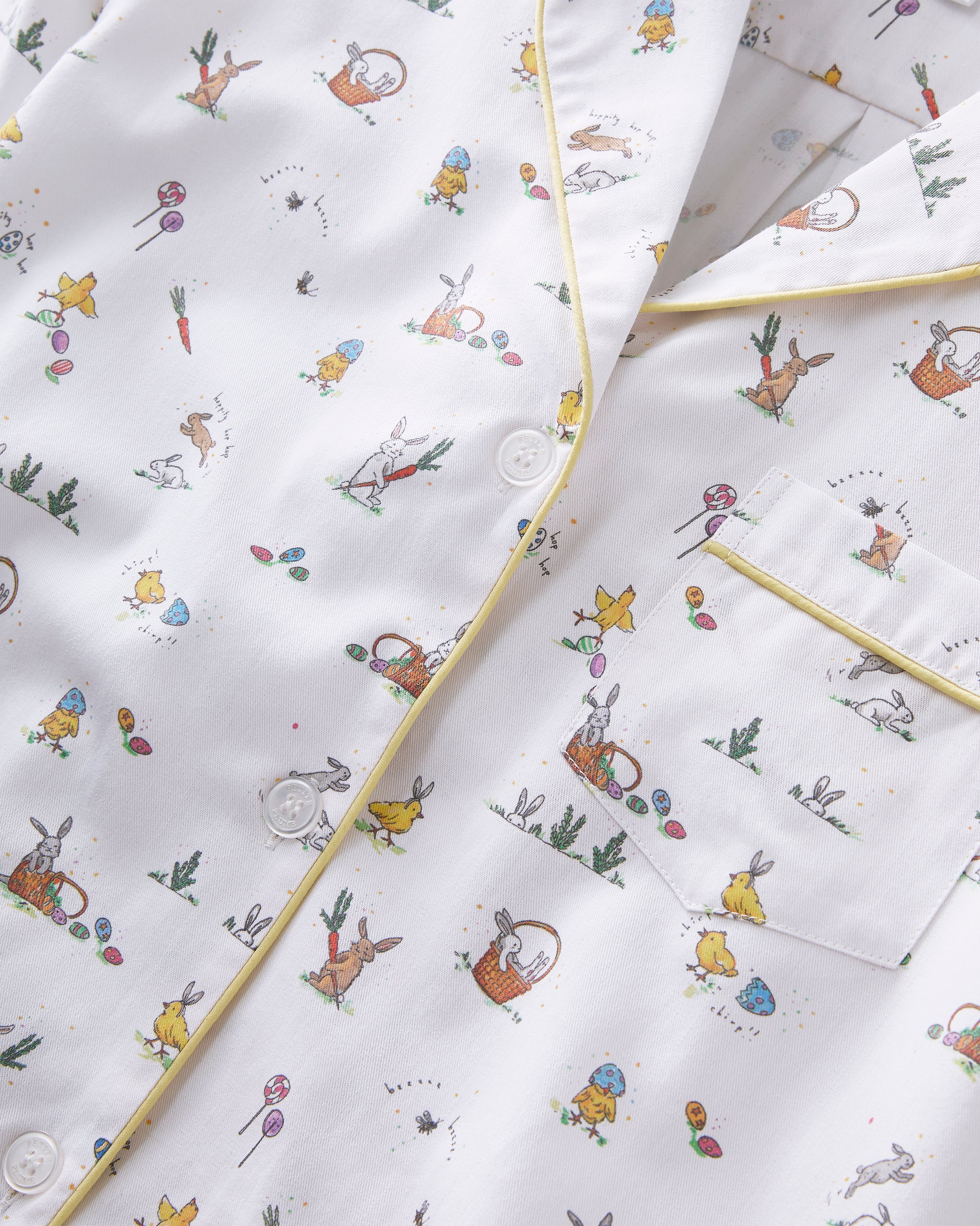 Men's Twill Pajama Set in Easter Frolic