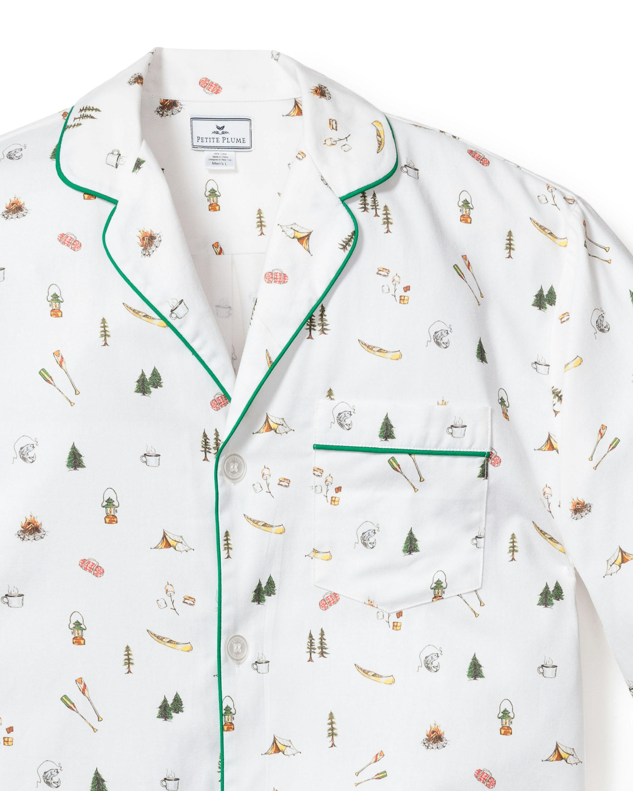 Men's Twill Pajama Set in Brixham Lobsters in The Great Outdoors#Color_The Great Outdoors