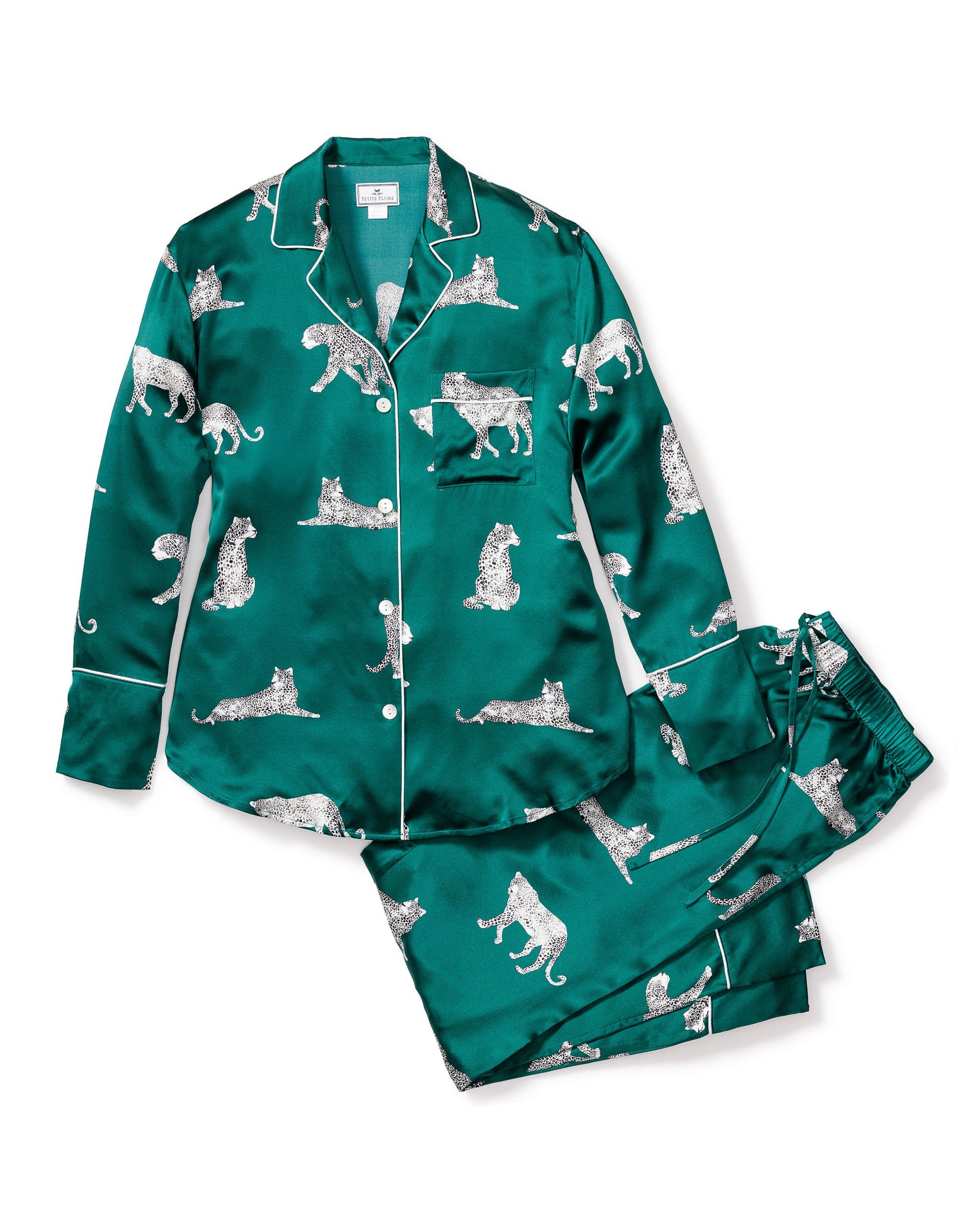 Splendid Women's 2-Piece Crop Pajama Set – Swish Dot Haze Green, Soft Cotton Blend Lounge Set