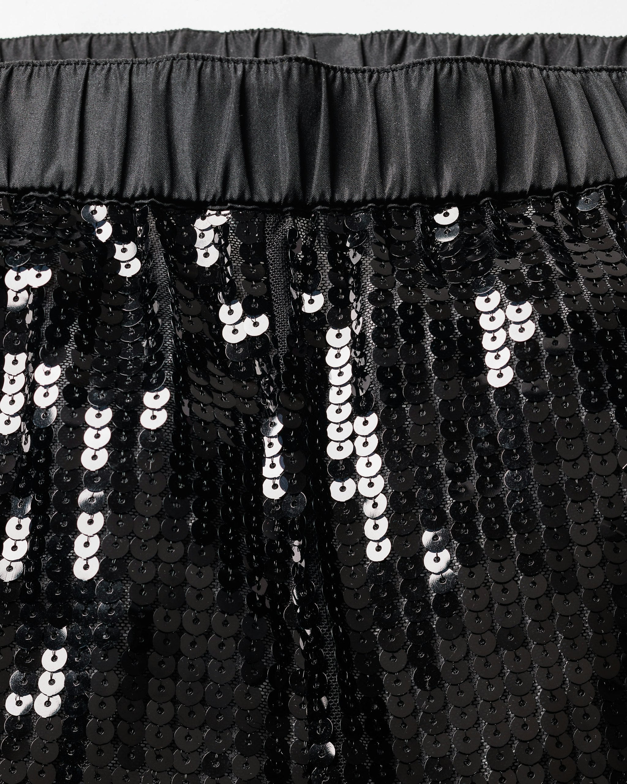 Women's Pajama Set in Black Sequins in Black#Color_Black