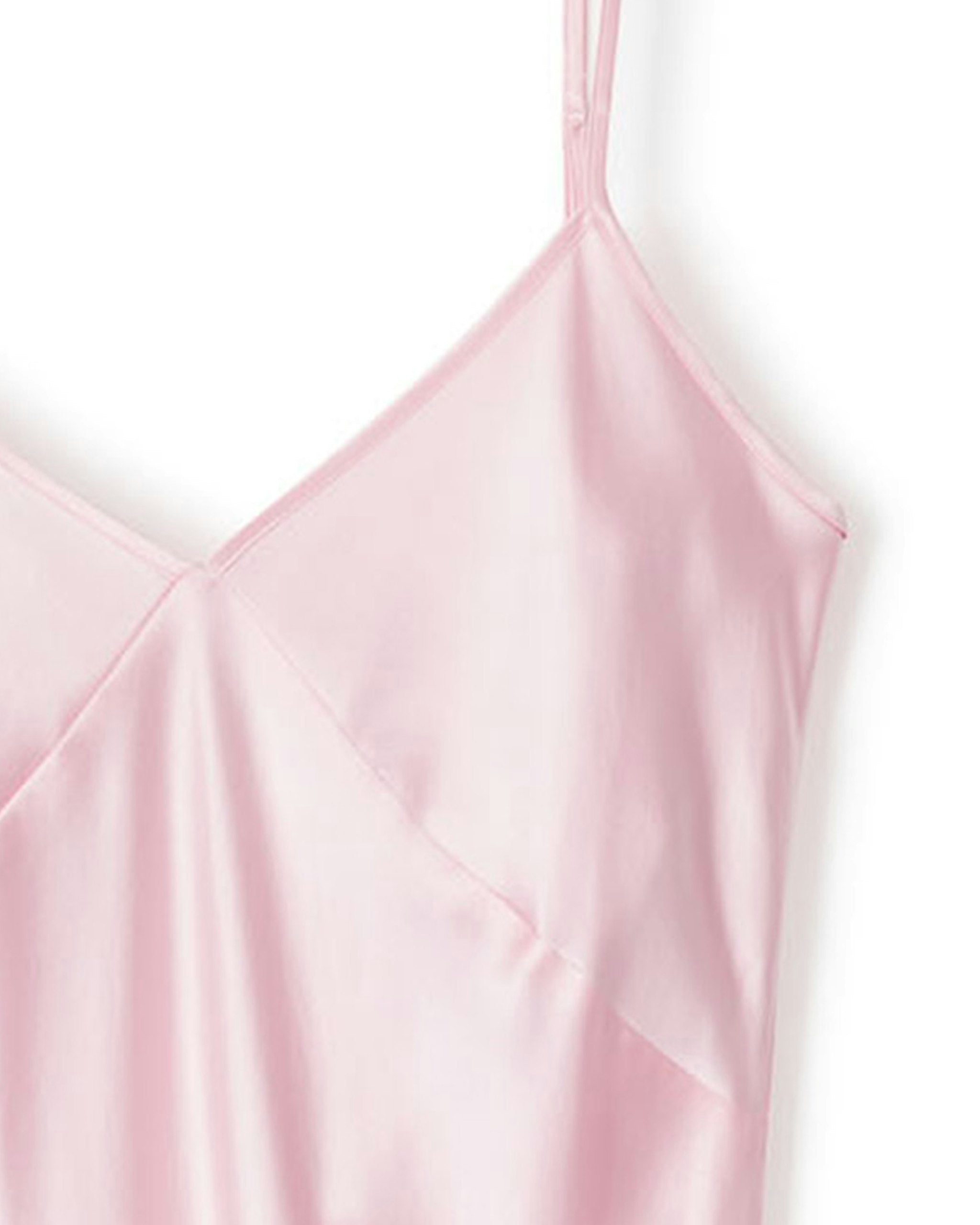 Women's Silk Cosette Nightgown in Pink in Pink#Color_Pink