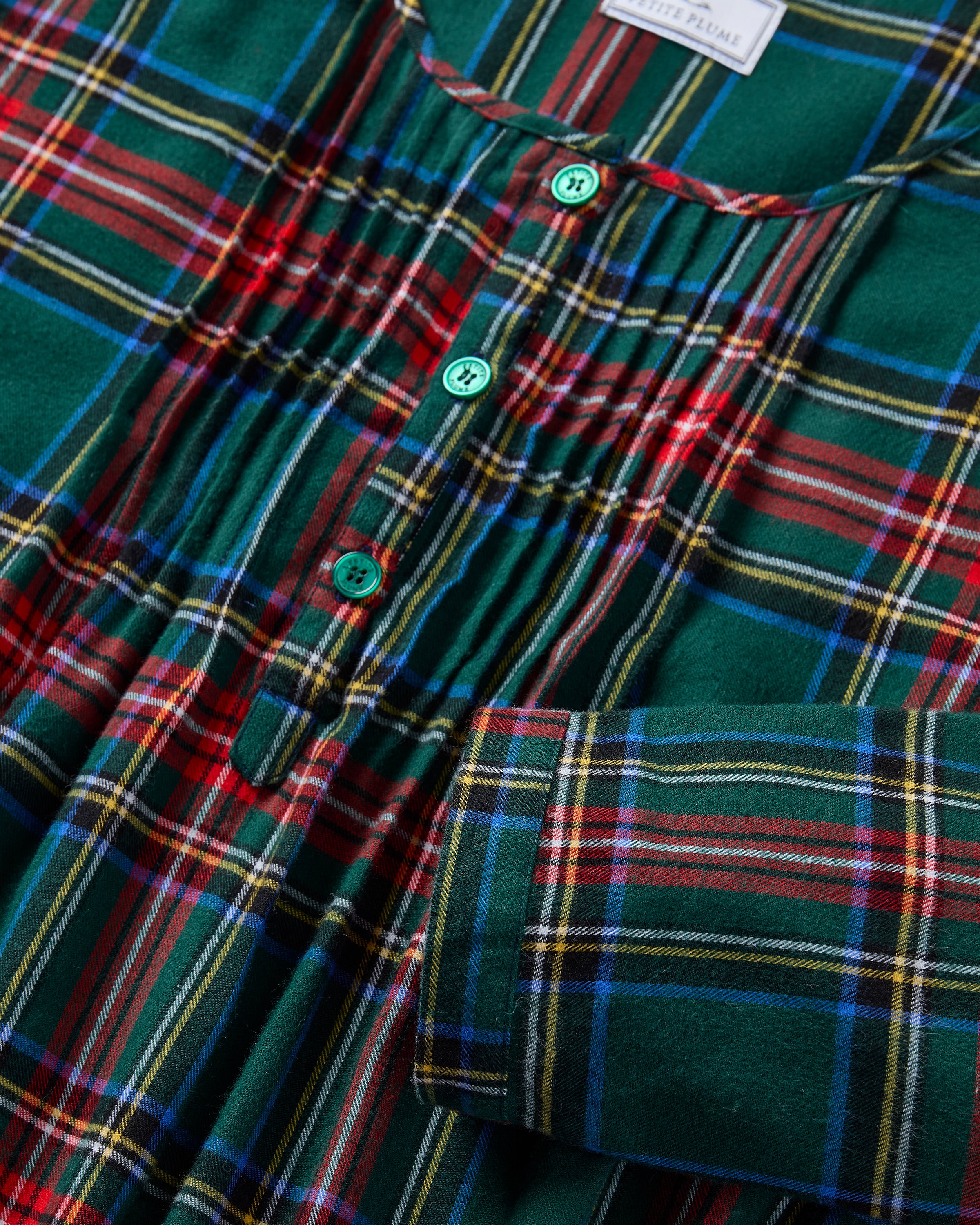 Women's Brushed Twill Beatrice Nightgown in Kensington Tartan