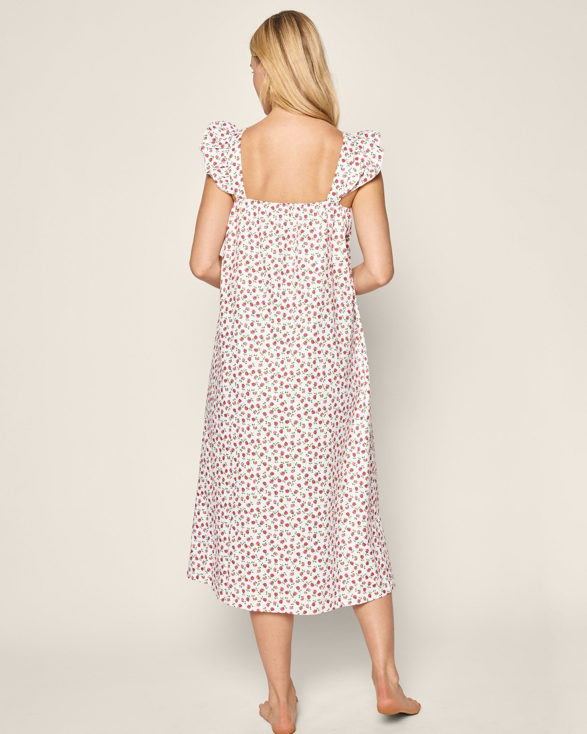 Women's Twill Clara Nightgown in Petite Petals in Petite Petals#Colorway_Petite Petals