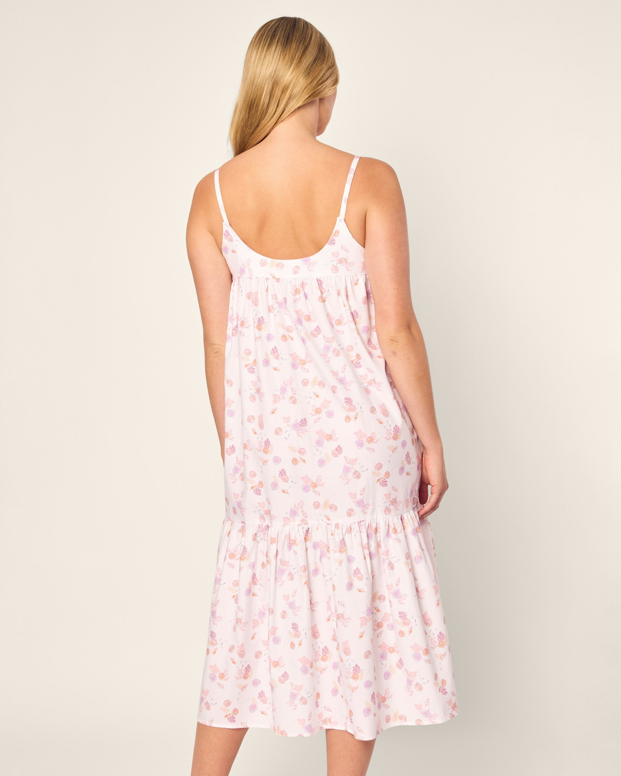 Women's Twill Chloe Nightgown in Seashell Splendor in Seashell Splendor#Color_Seashell Splendor