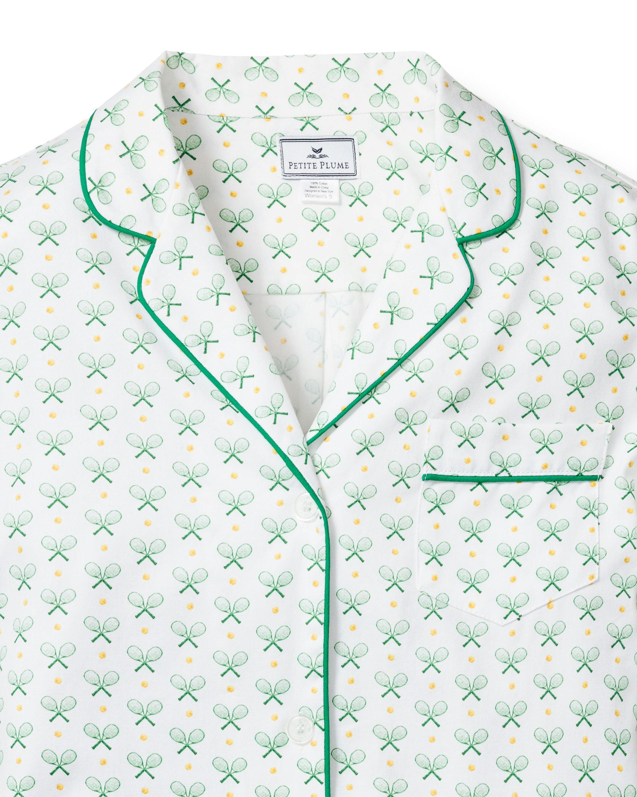 Women's Twill Nightshirt in Match Point in Match Point#Colorway_Match Point