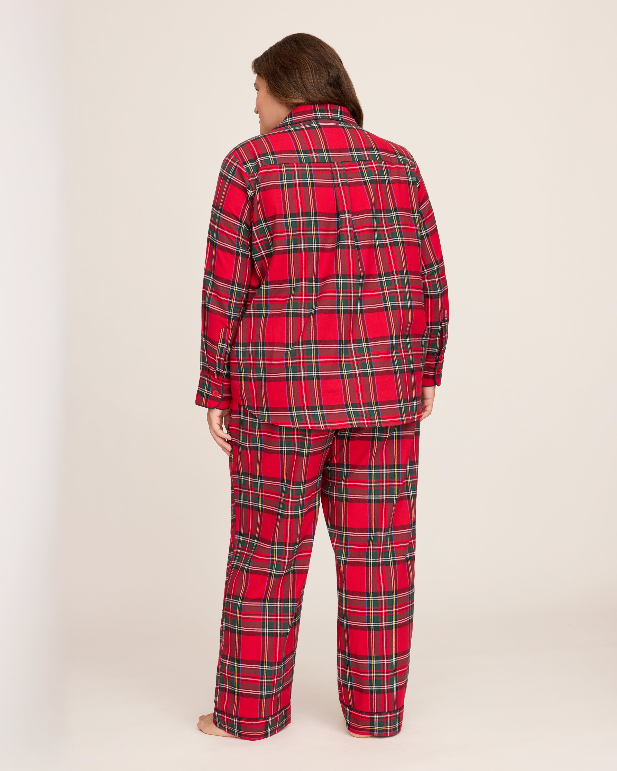 Women's Brushed Twill Pajama Set in Imperial Tartan