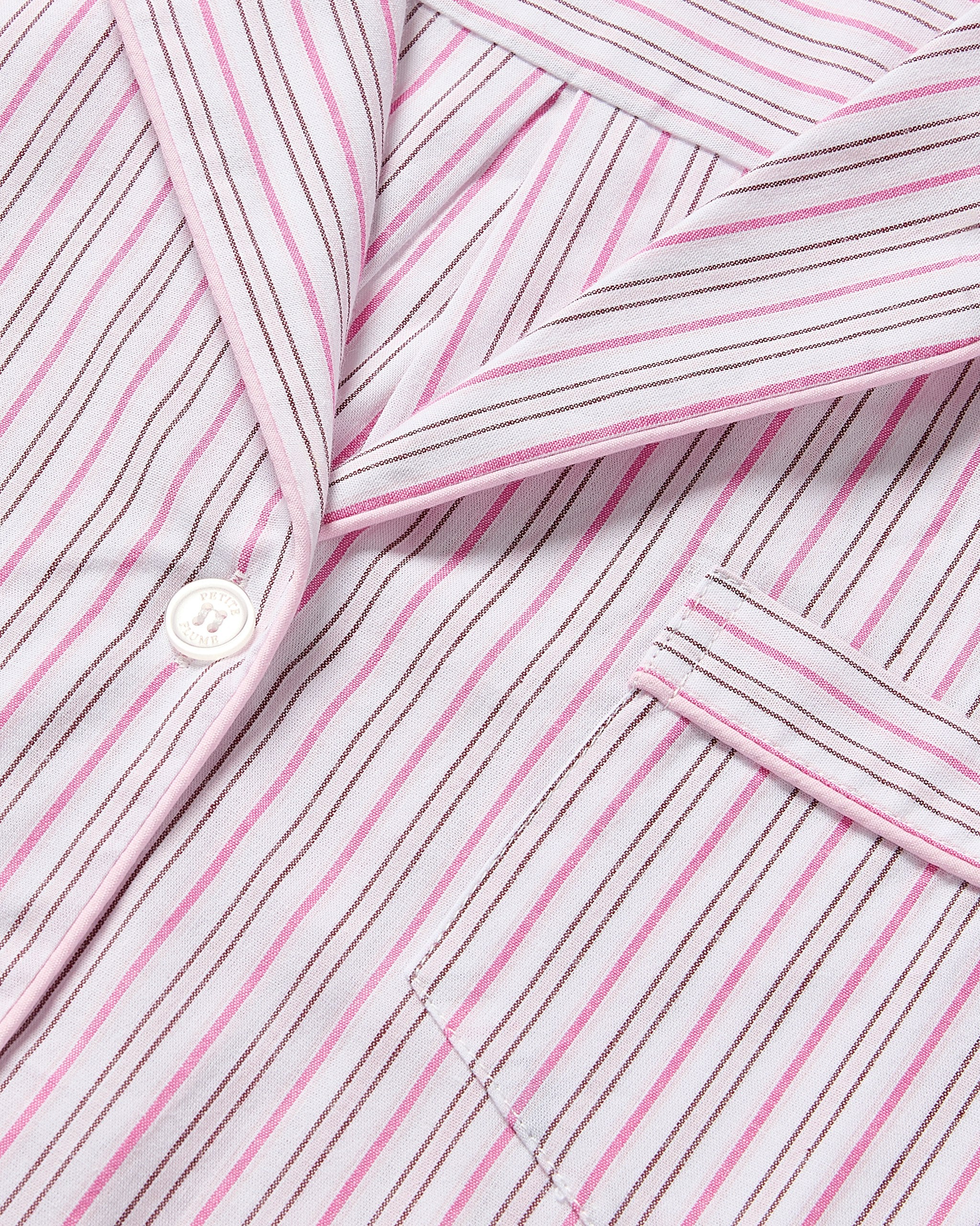 Women's Twill Pajama Set in Petite Petals in Blush Boulevard#Colorway_Blush Boulevard