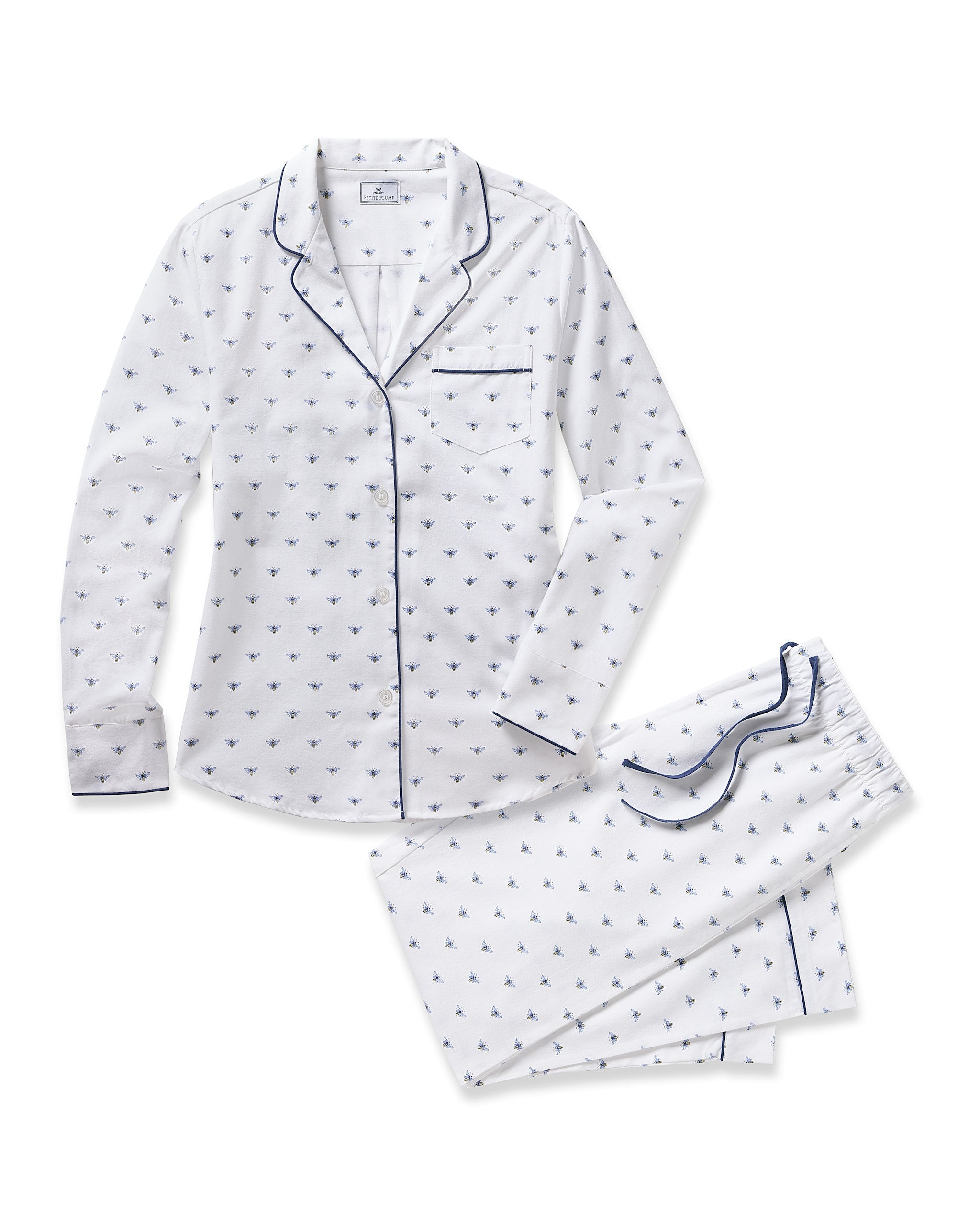 Women's Twill Pajama in Buzzing Bees in Buzzing Bees#Color_Buzzing Bees