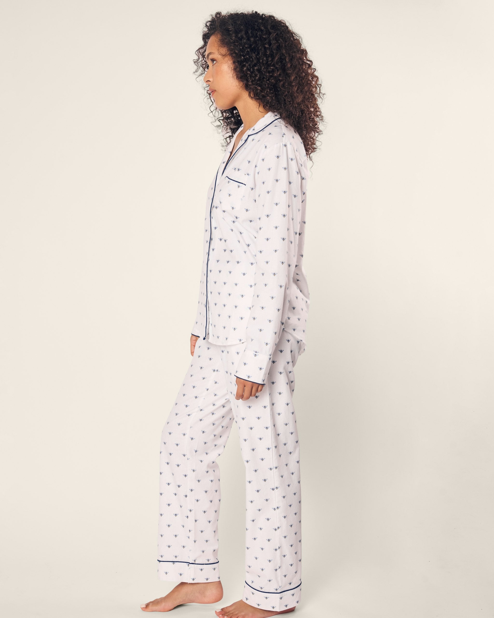 Women's Twill Pajama in Buzzing Bees in Buzzing Bees#Color_Buzzing Bees