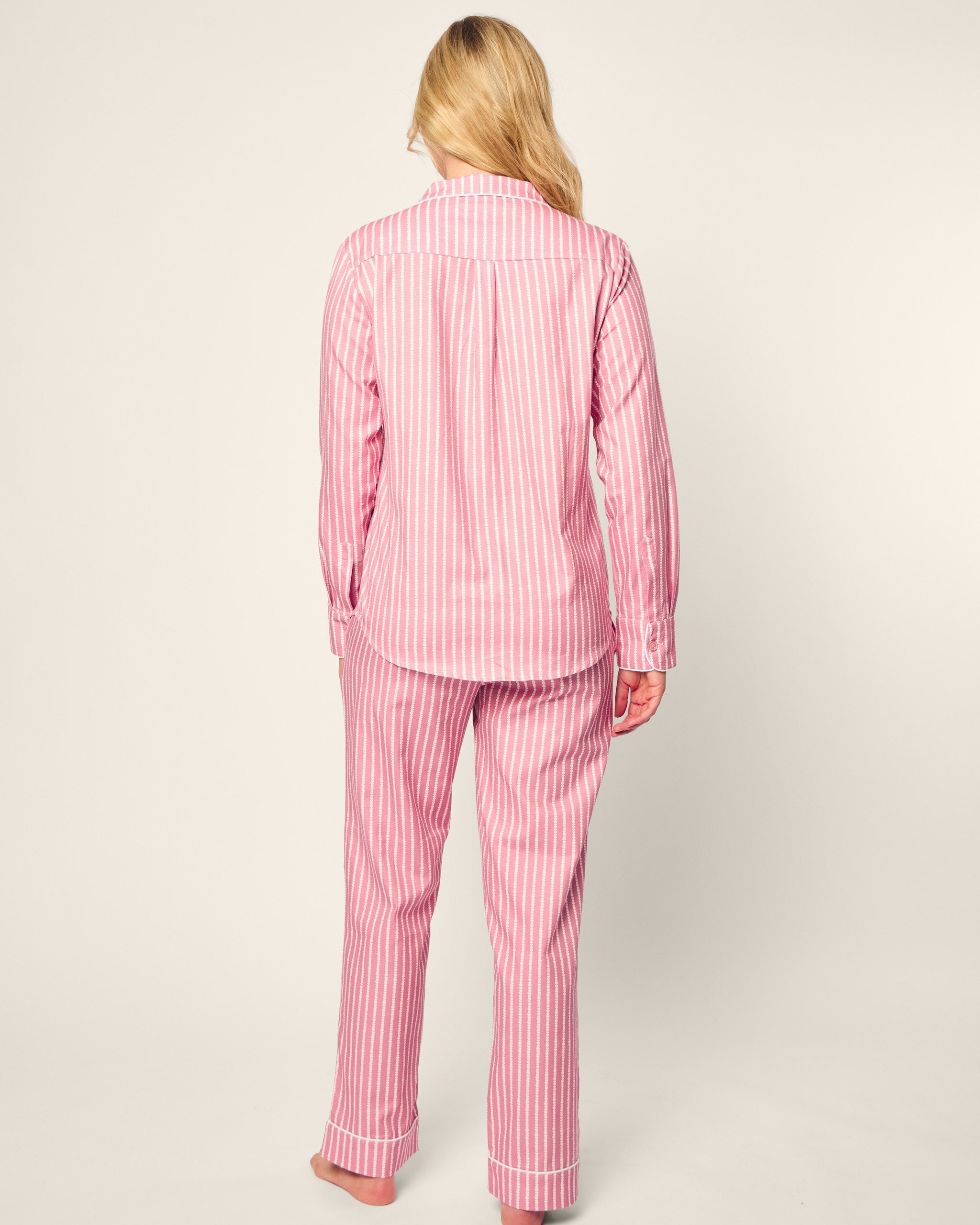 Women's Twill Pajama Set in Love Lines in Love Lines#Colorway_Love Lines