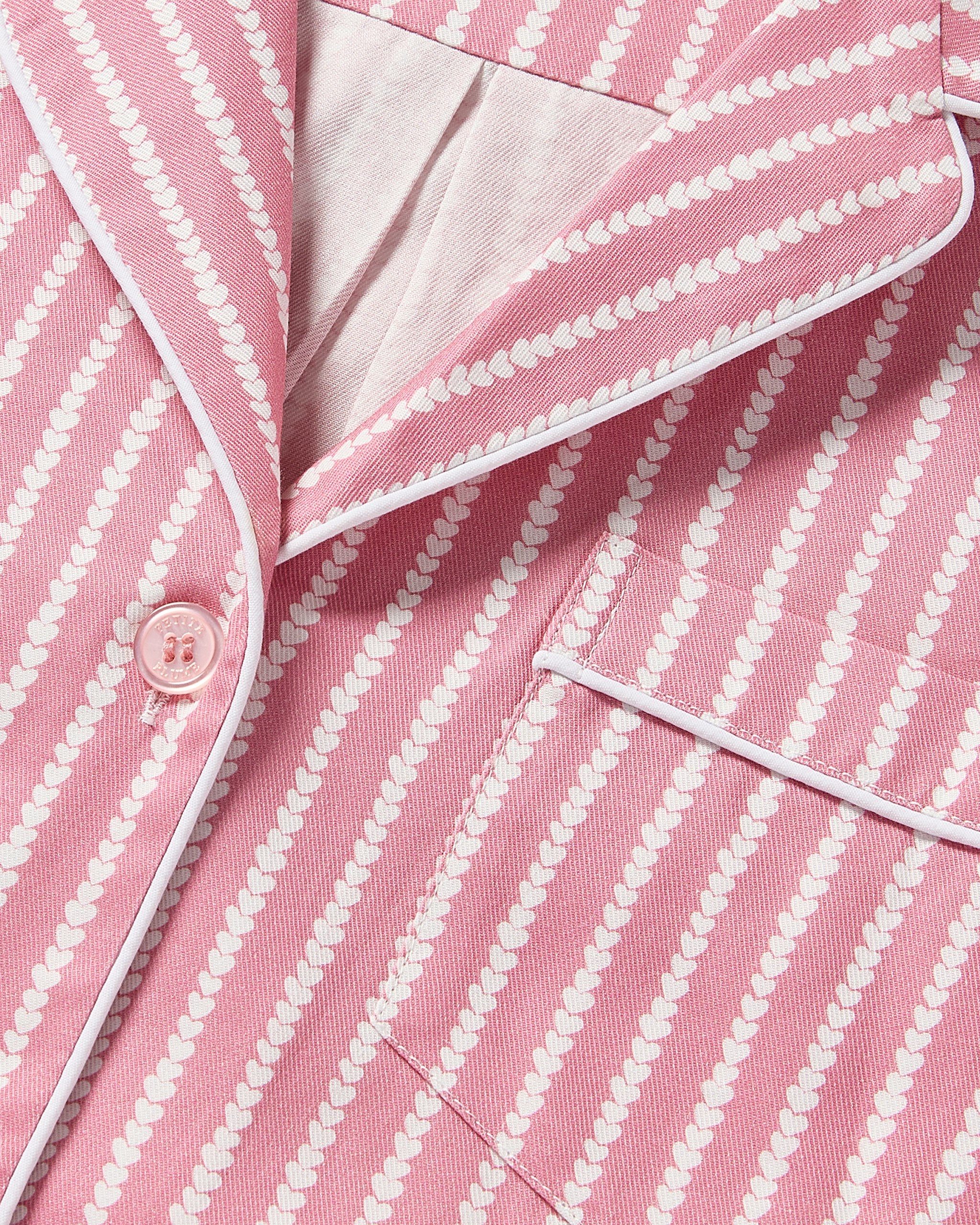 Women's Twill Pajama Set in Love Lines in Love Lines#Colorway_Love Lines