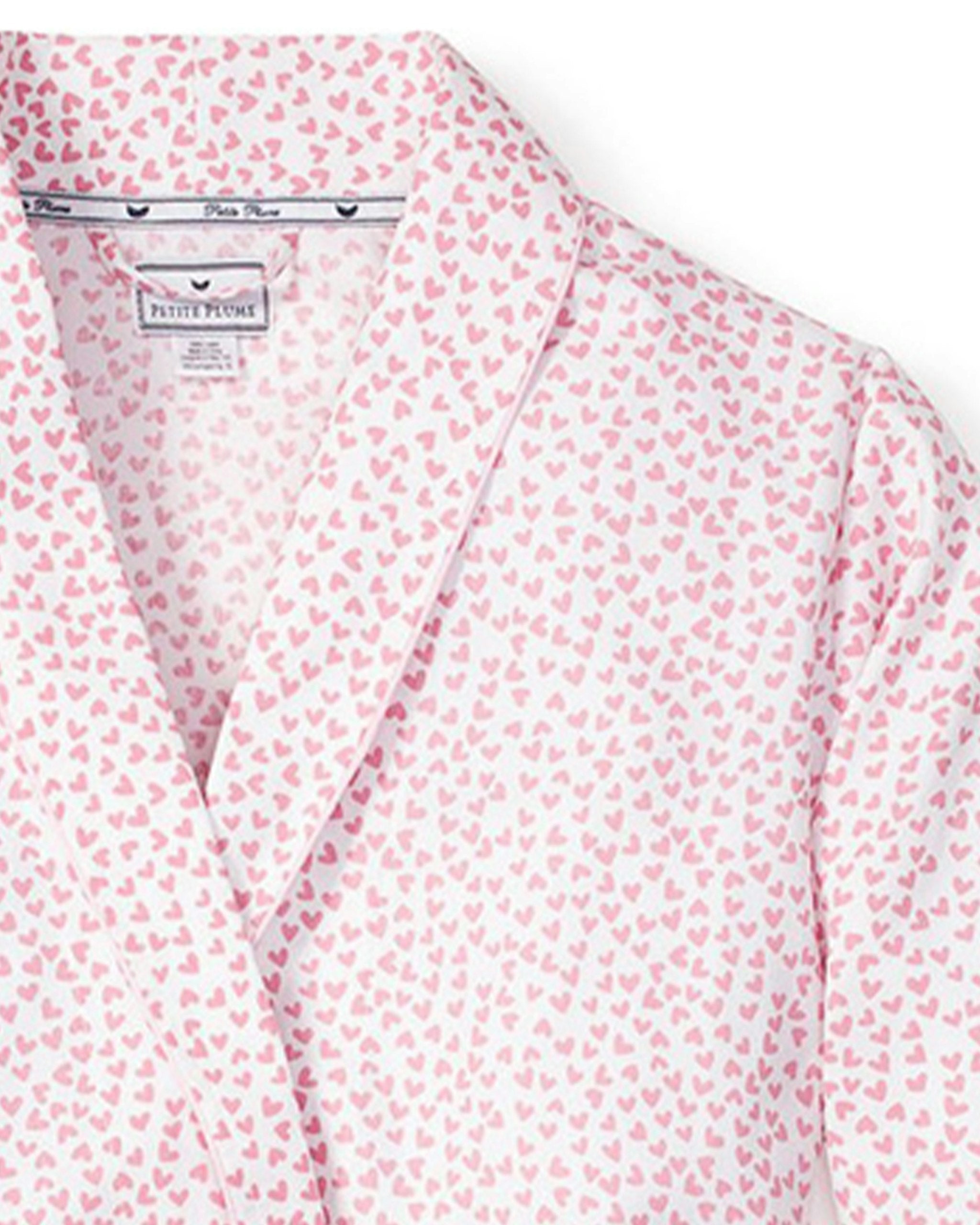 Women's Twill Robe in Sweethearts in Sweethearts#Colorway_Sweethearts