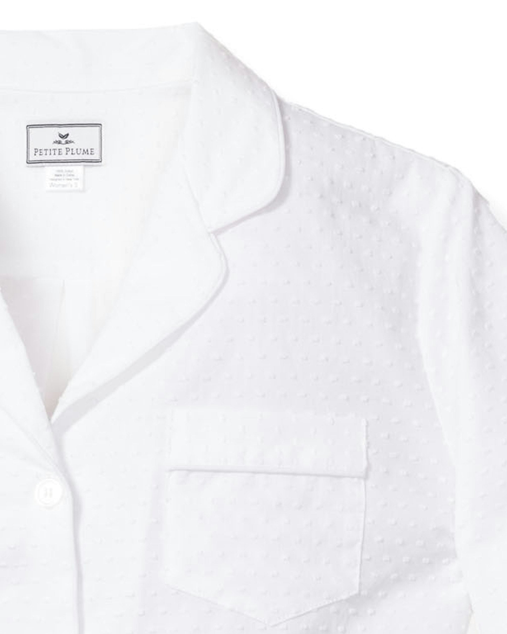 Women's Swiss Dots Pajamas in White in Swiss Dots#Colorway_Swiss Dots