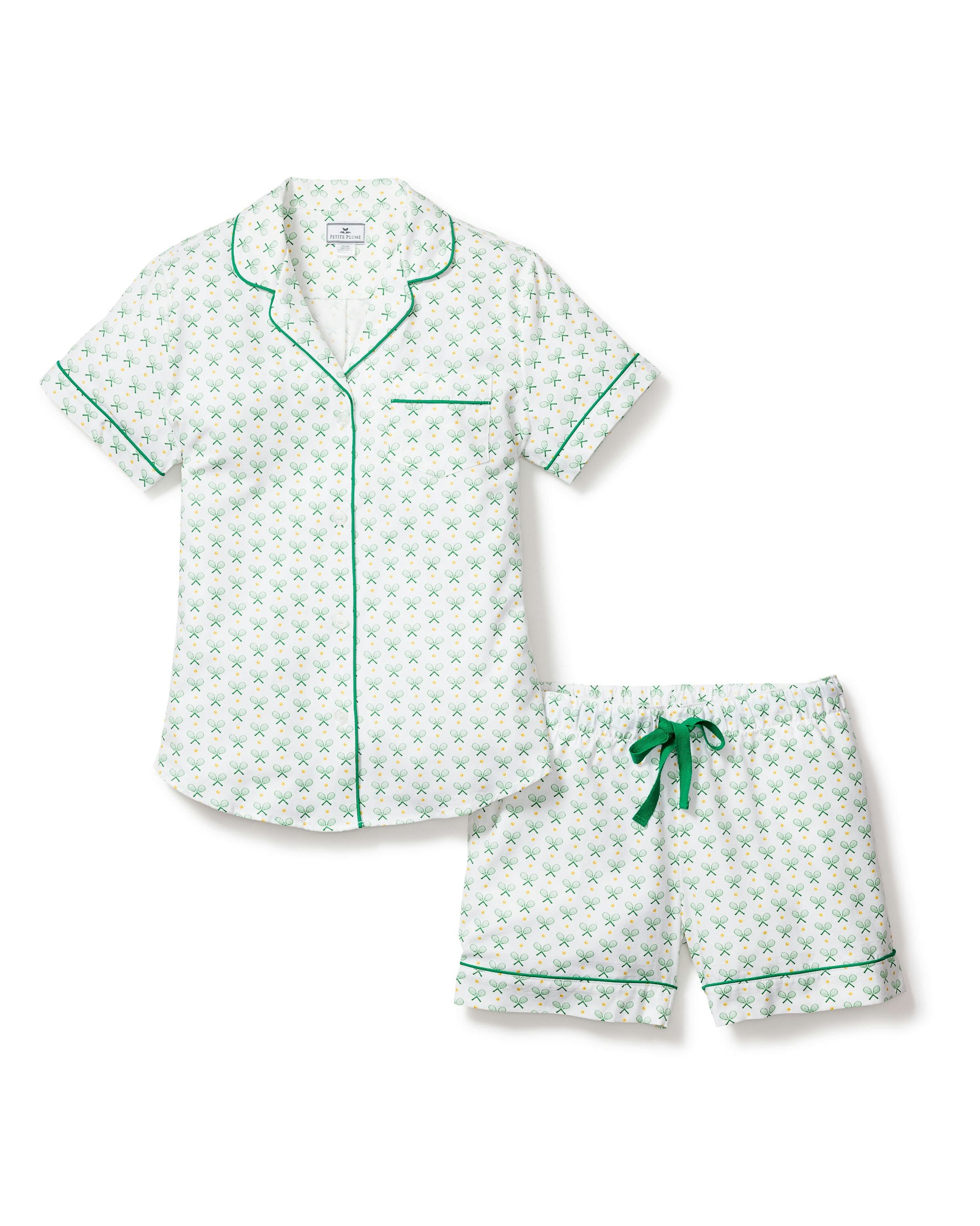 Women's Twill Short Sleeve Short Set in Match Point in Match Point#Colorway_Match Point