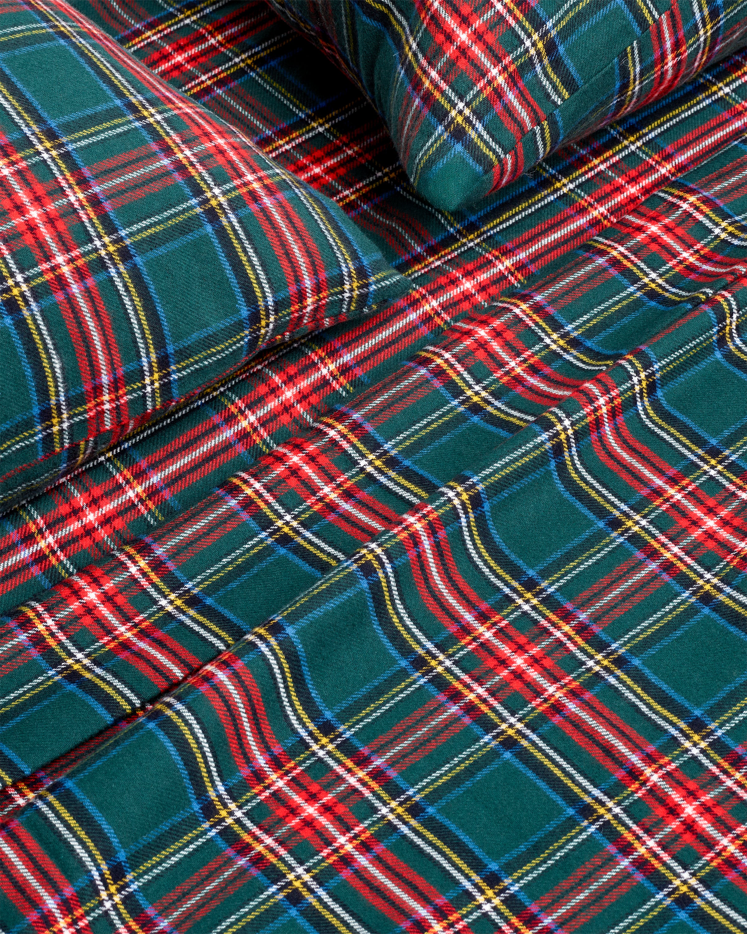 Flannel Bed Sheet Set in Kensington Tartan