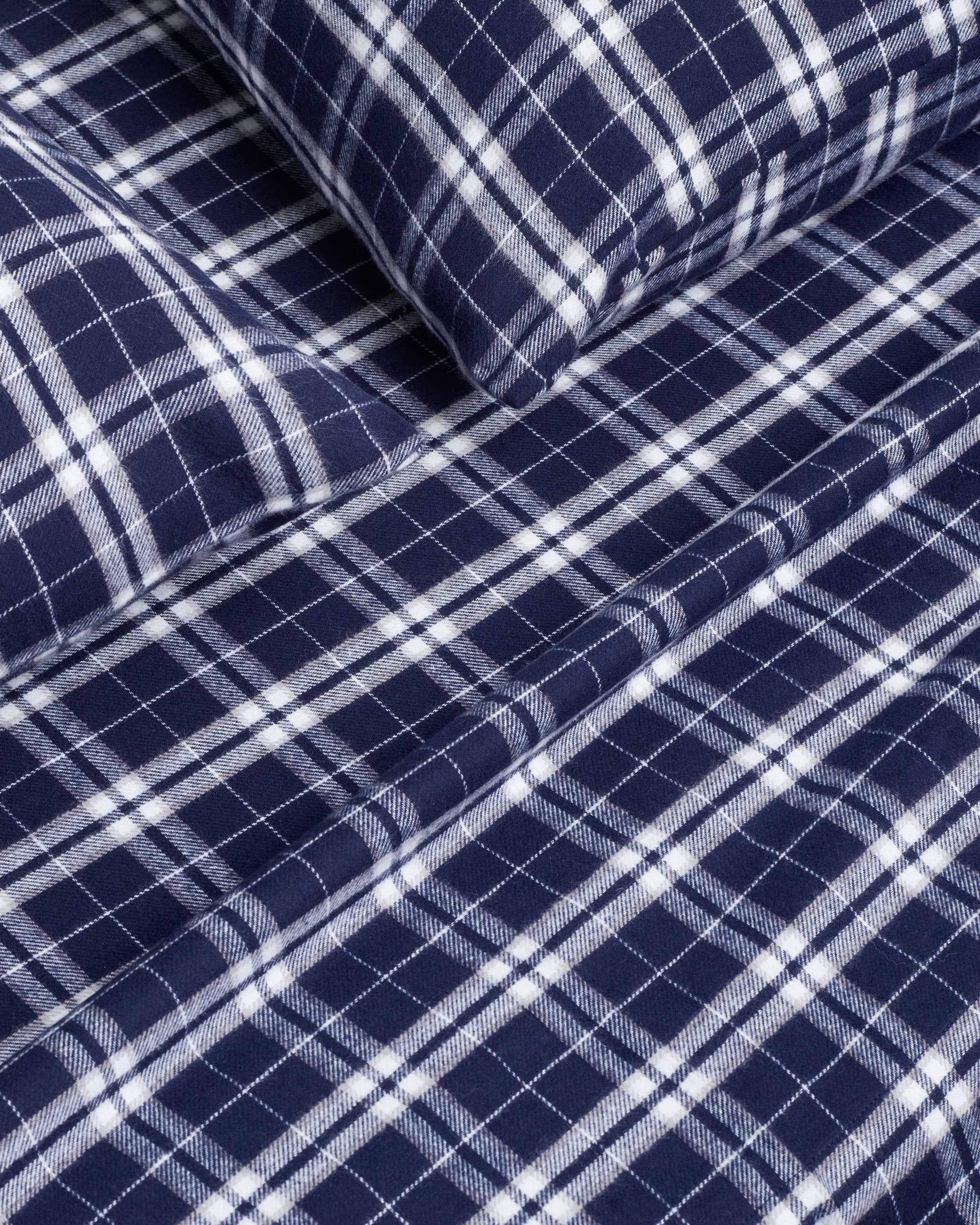 Flannel Bed Sheet Set in Oxford Tartan