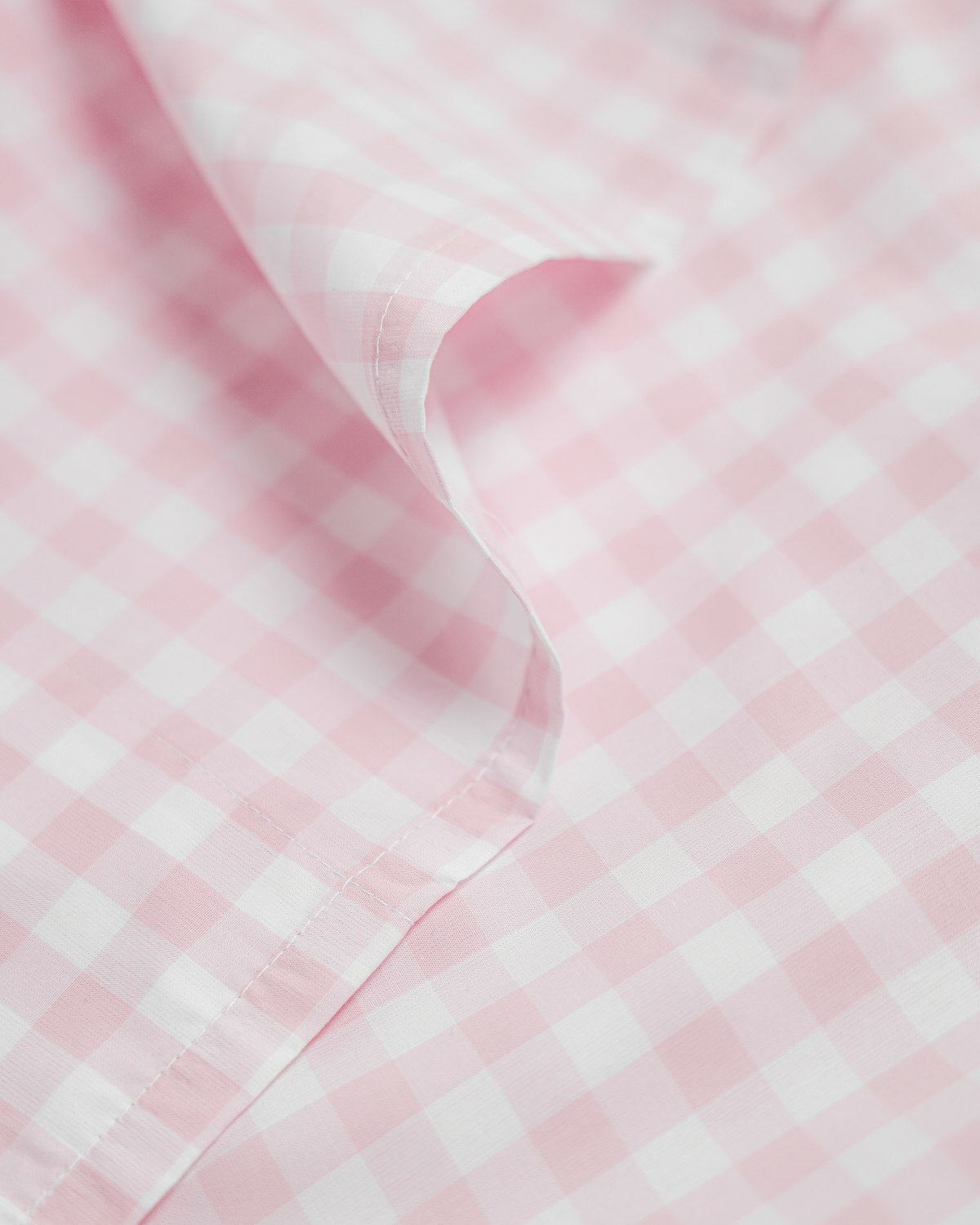 Luxe Premium Cotton Bed Sheets in Light Blue Gingham in Pink Gingham#Color_Pink Gingham