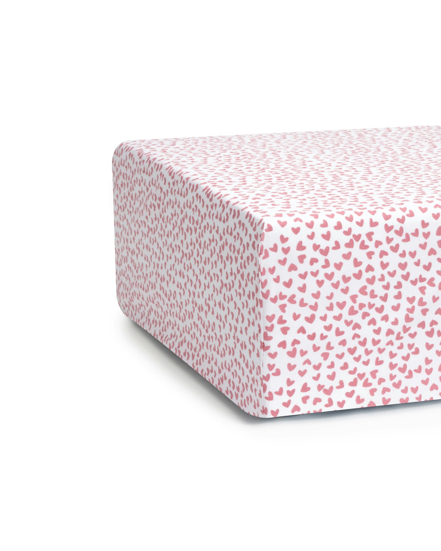 Luxe Premium Cotton Crib Sheet in Timeless Toile in Sweethearts#Color_Sweethearts