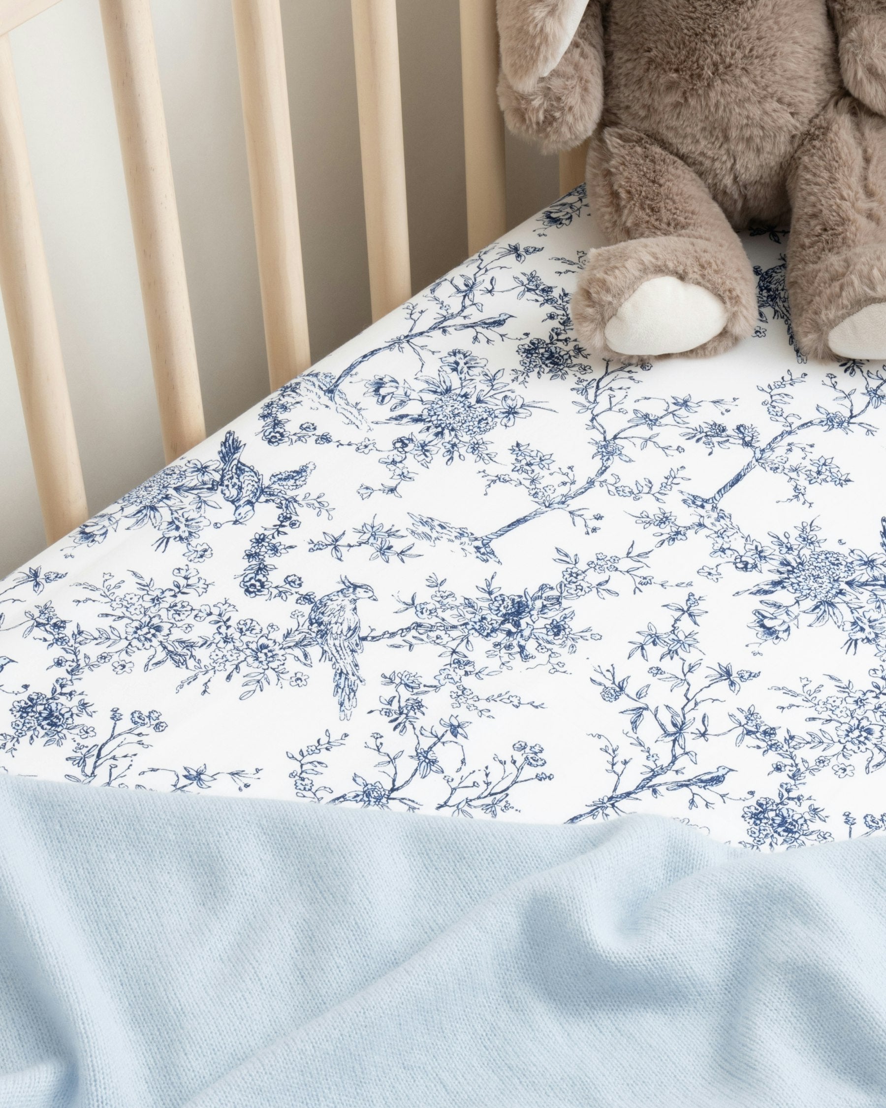 Luxe Premium Cotton Crib Sheet in Sweethearts in Timeless Toile#Color_Timeless Toile
