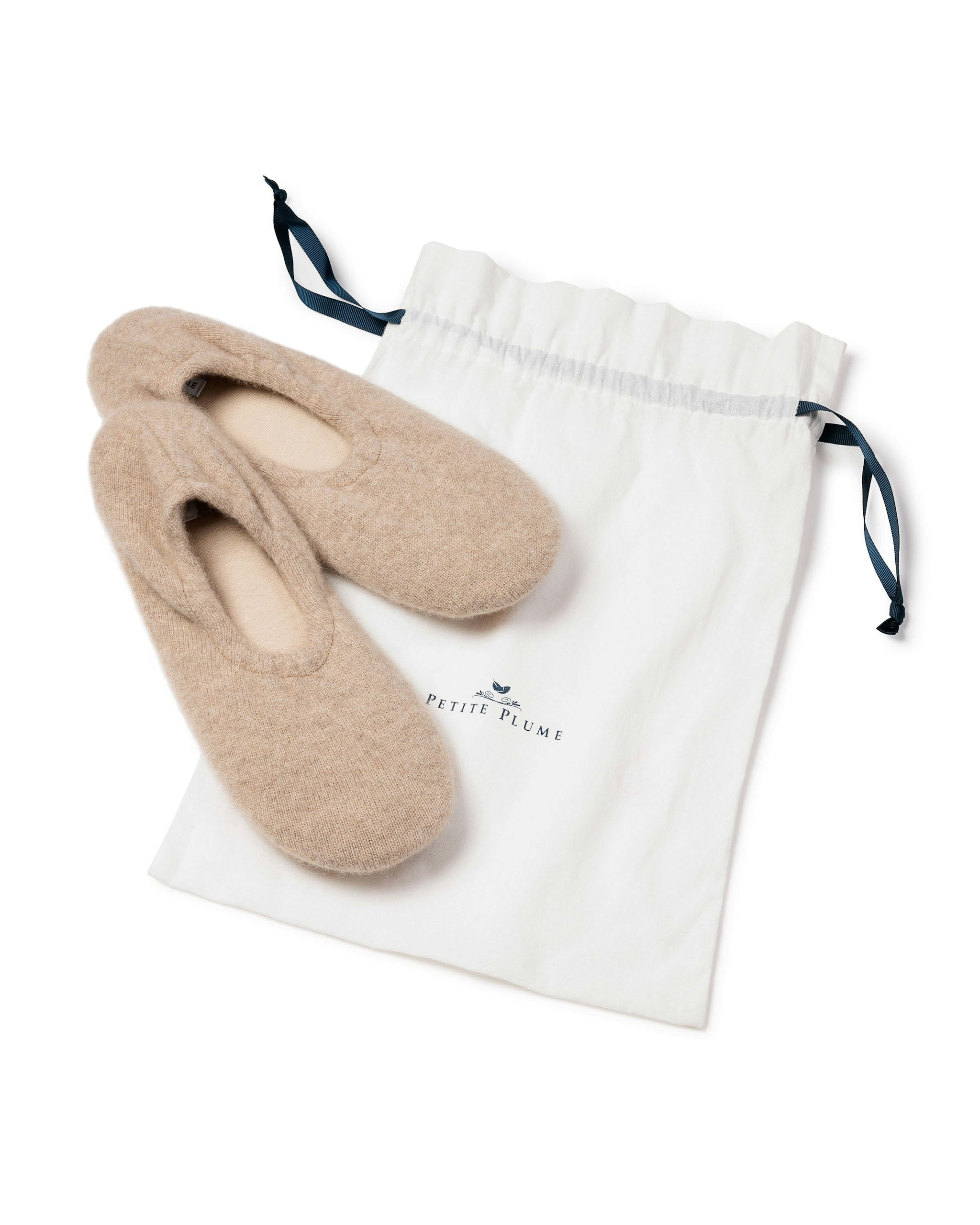Women's Cashmere Slippers in Camel in Camel#Color_Camel