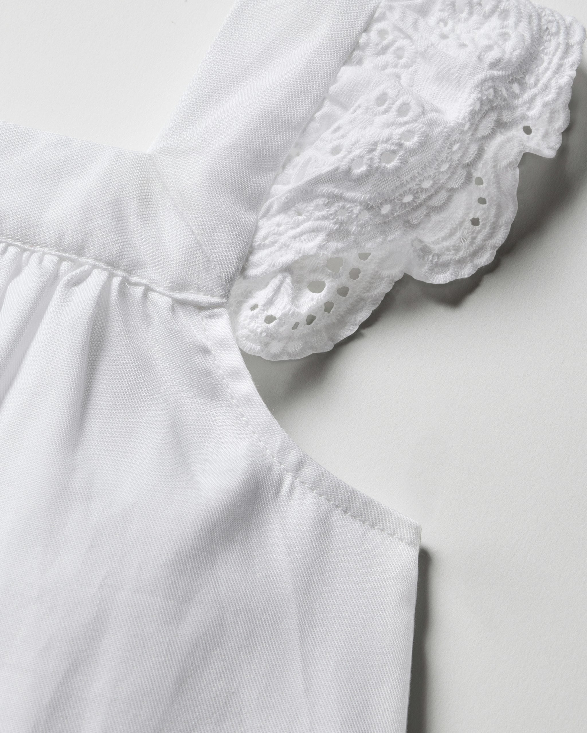 Girl's Twill Clara Nightgown in White in White#Color_White