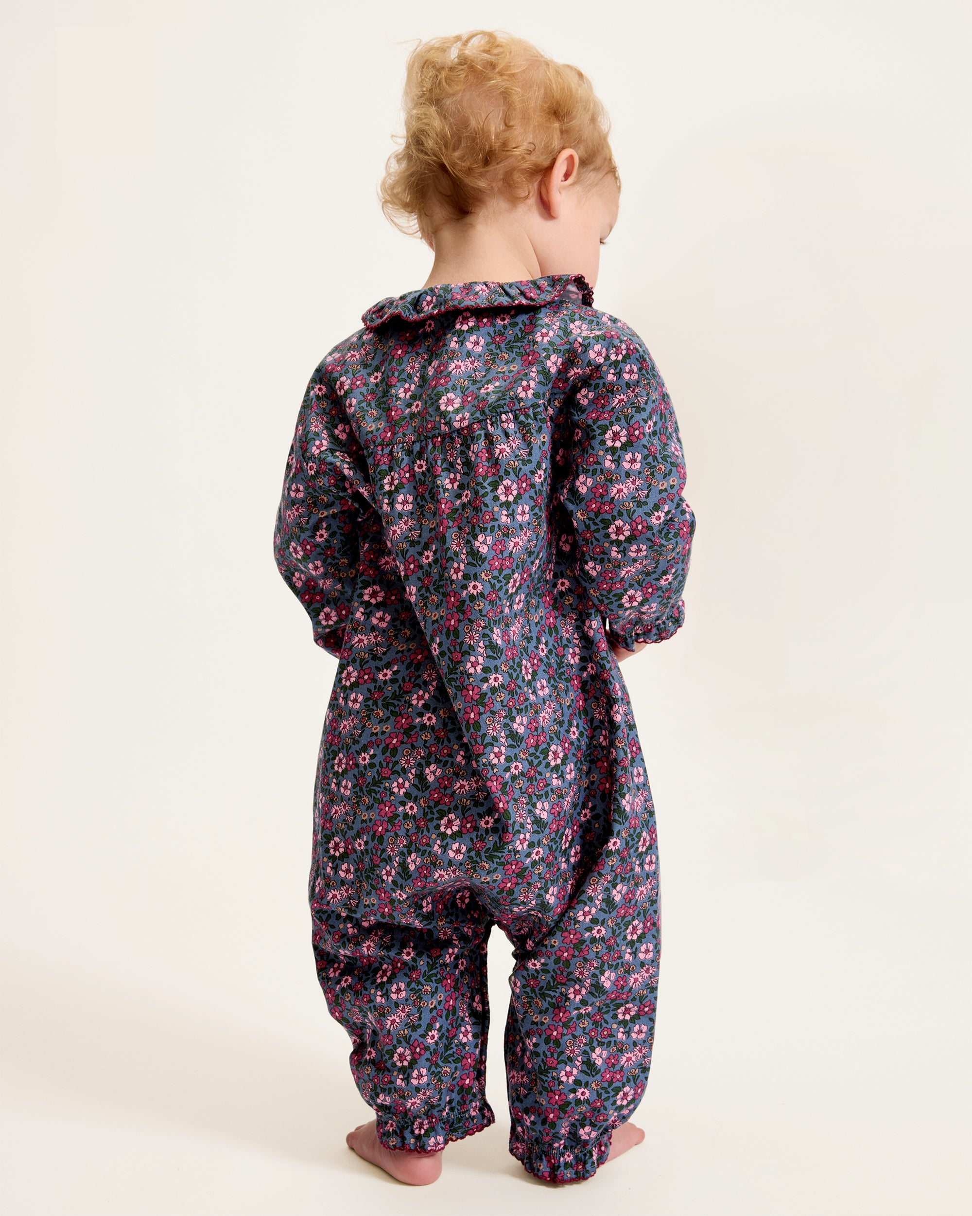 Baby's Twill Madeline Romper in Fleurs de Saison