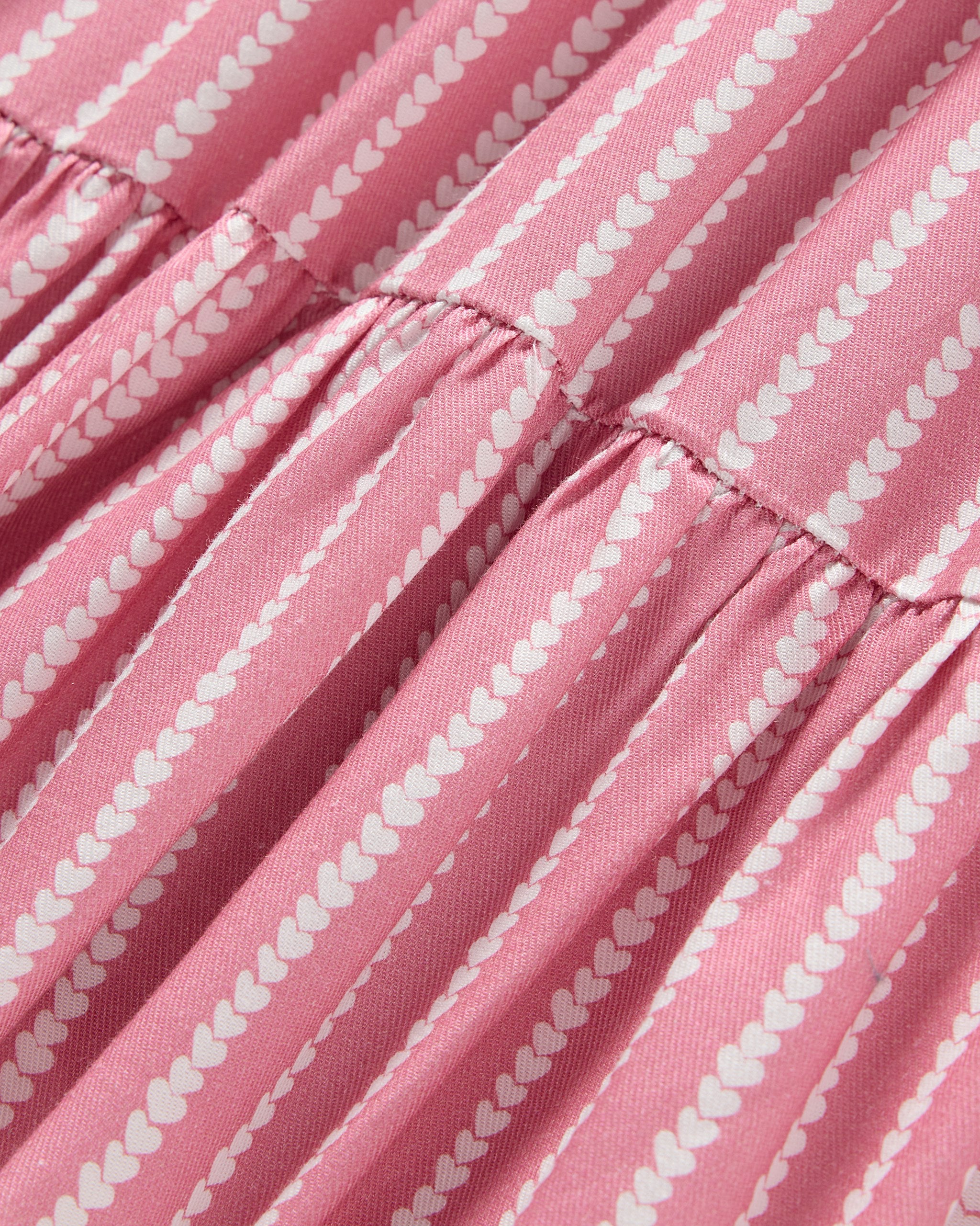 Girl's Twill Lily Nightgown in Love Lines in Love Lines#Color_Love Lines