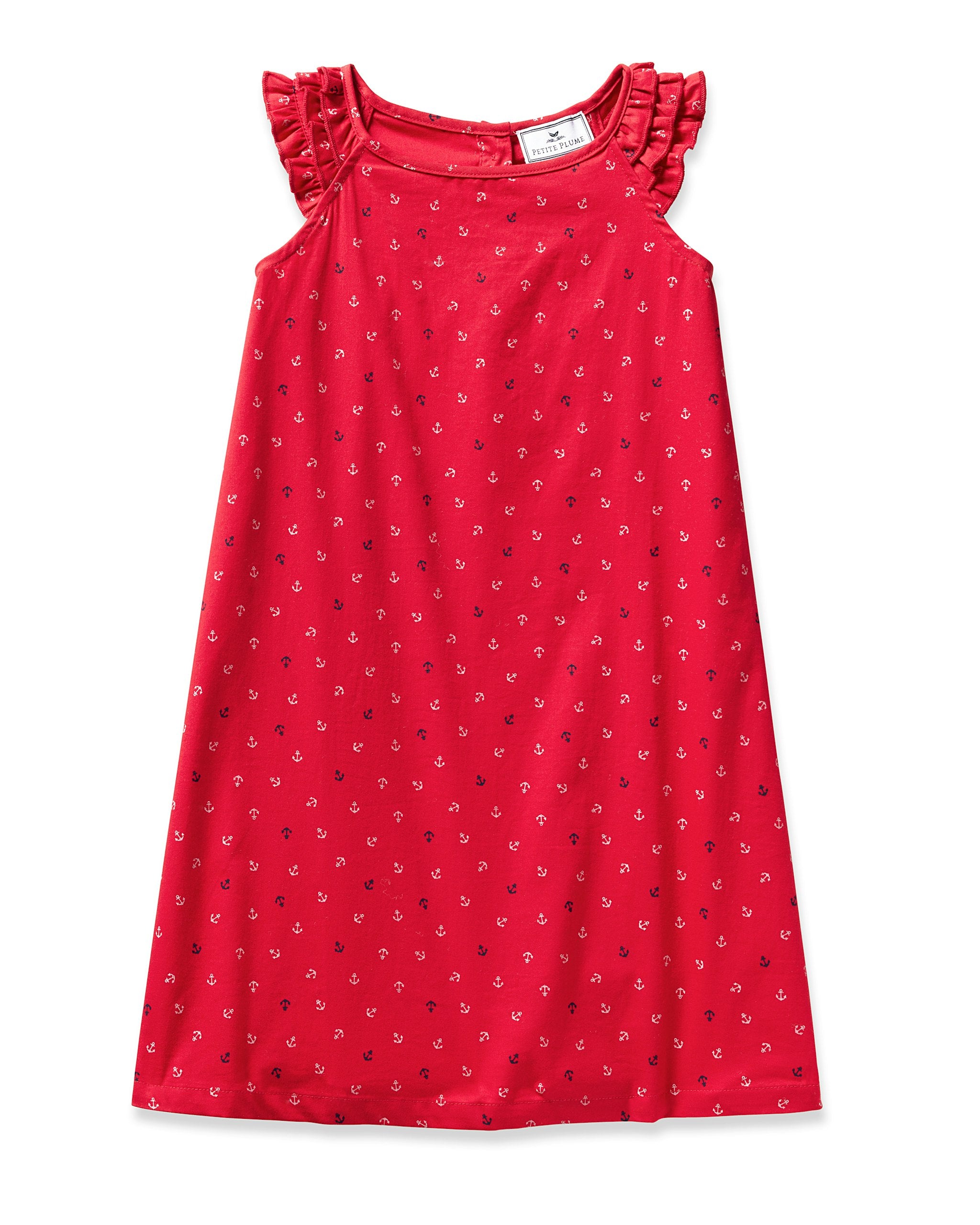 Girl's Twill Amelie Nightgown in Buzzing Bees in Anchors Away#Color_Anchors Away