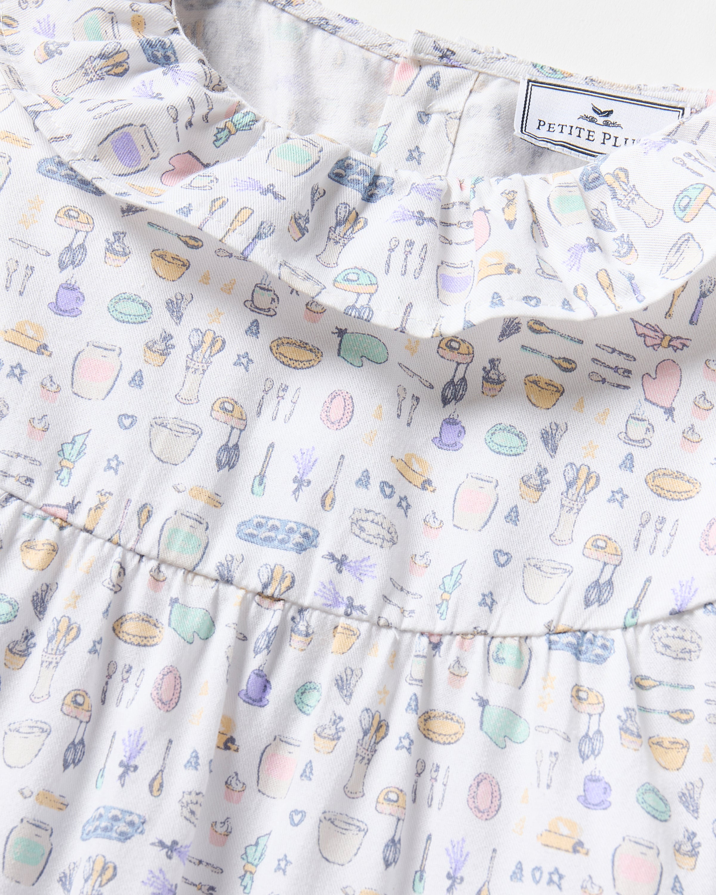 Kid's Twill Scarlett Nightgown in Baking Spirits Bright