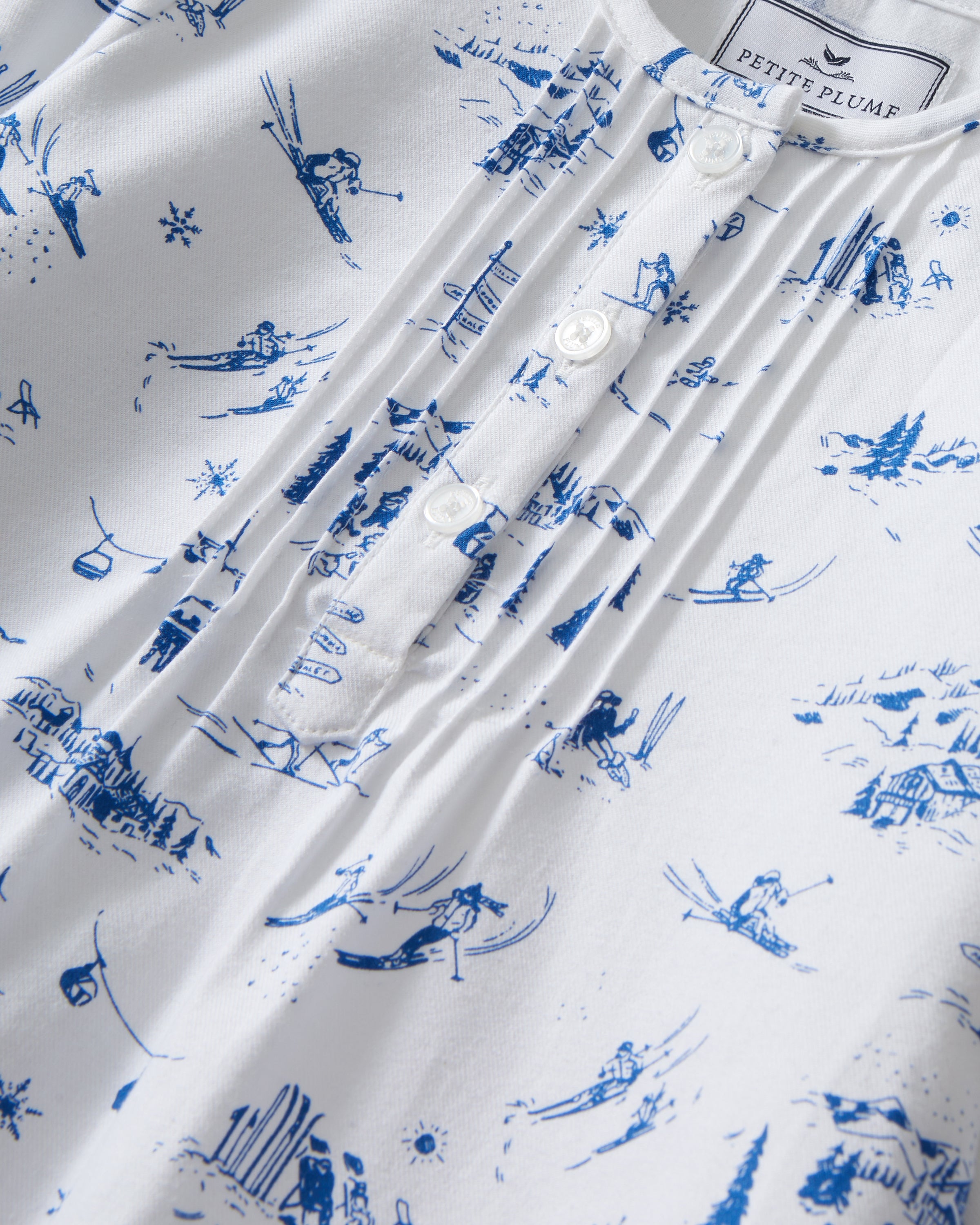 Girl's Twill Beatrice Nightgown in Chalet Toile