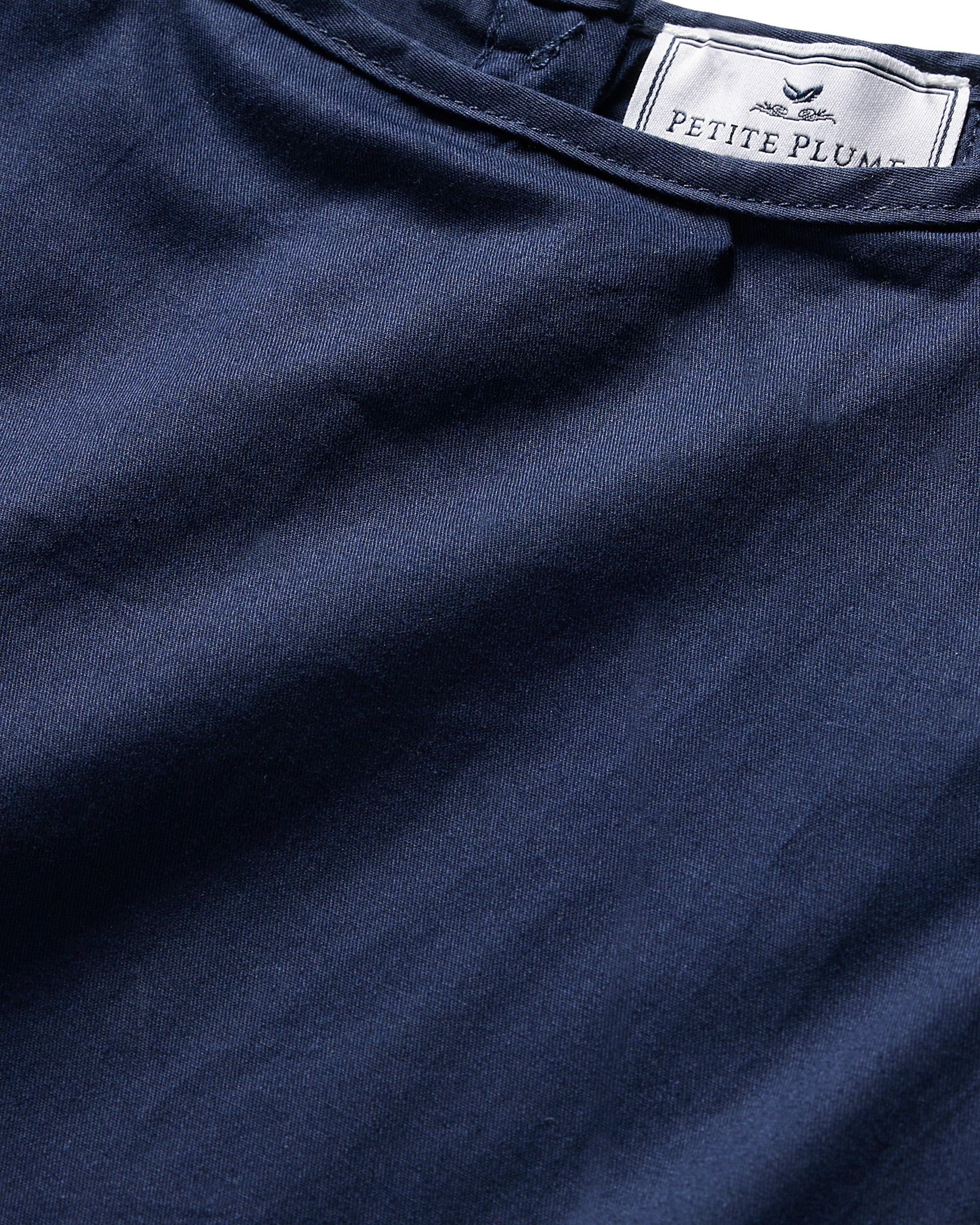 Girl's Twill Amelie Nightgown in Buzzing Bees in Navy#Color_Navy