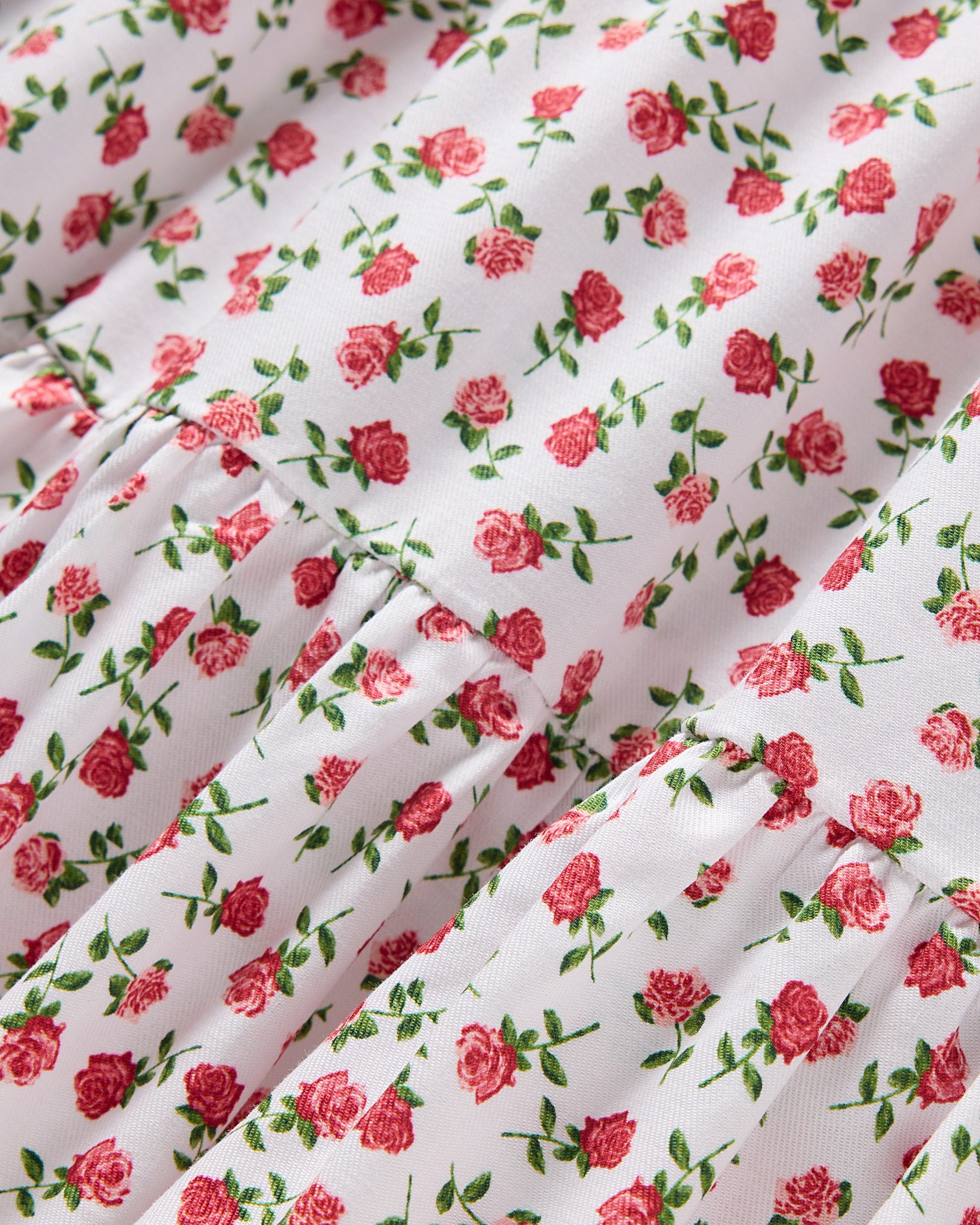 Girl's Twill Lily Nightgown in Seashell Splendor in Petite Petals#Color_Petite Petals