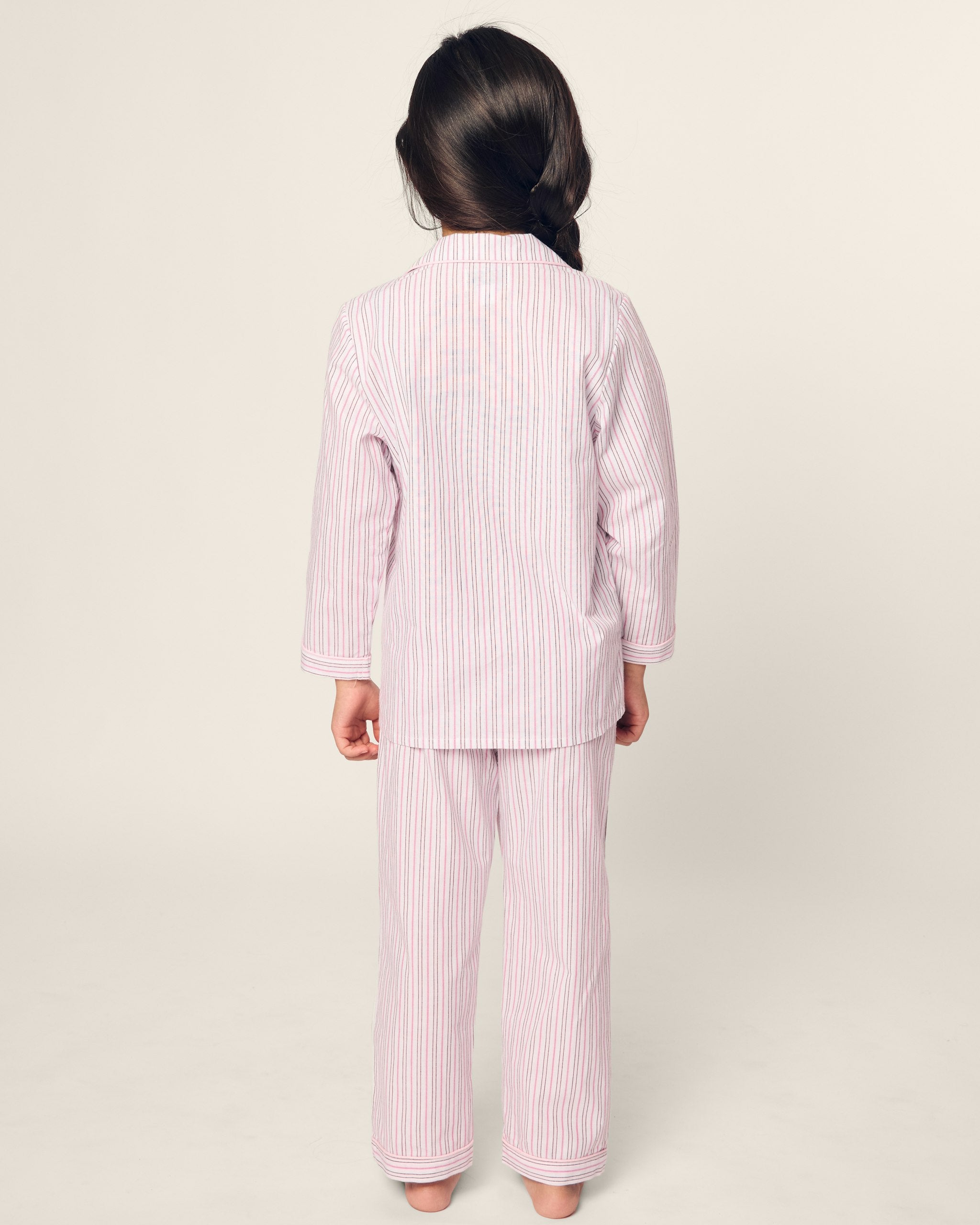 Kid's Twill Pajama Set in Sweethearts in Blush Boulevard#Color_Blush Boulevard