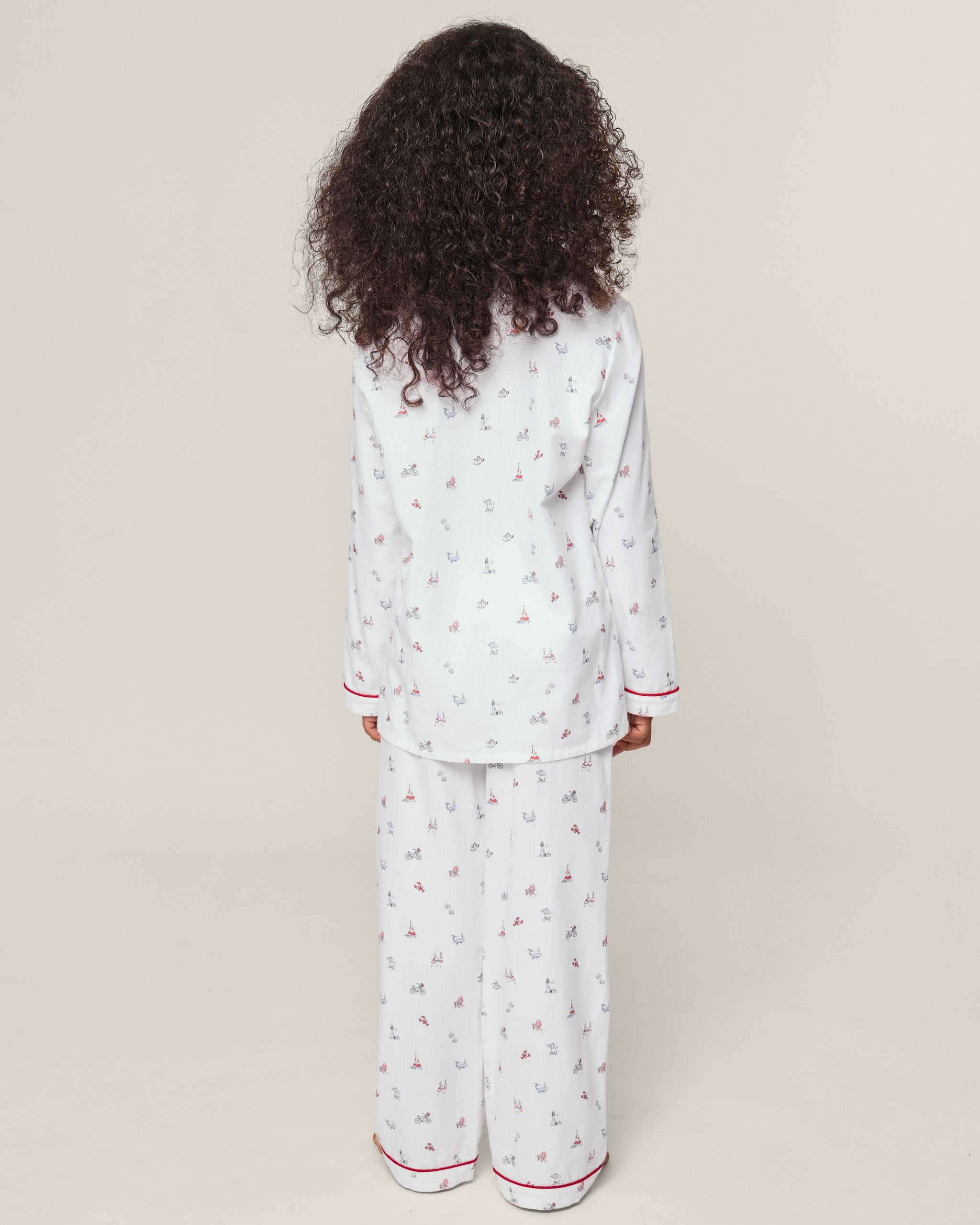 Kid's Twill Pajama Set in Coastal Charms in Coastal Charms#Color_Coastal Charms