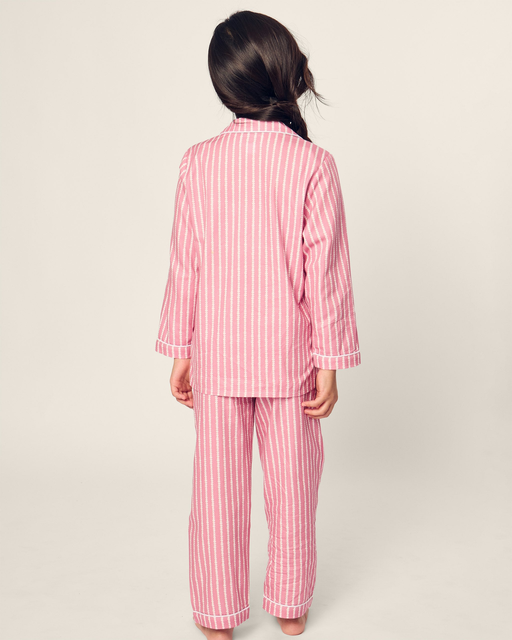 Kid's Twill Pajama Set in Love Lines in Love Lines#Color_Love Lines