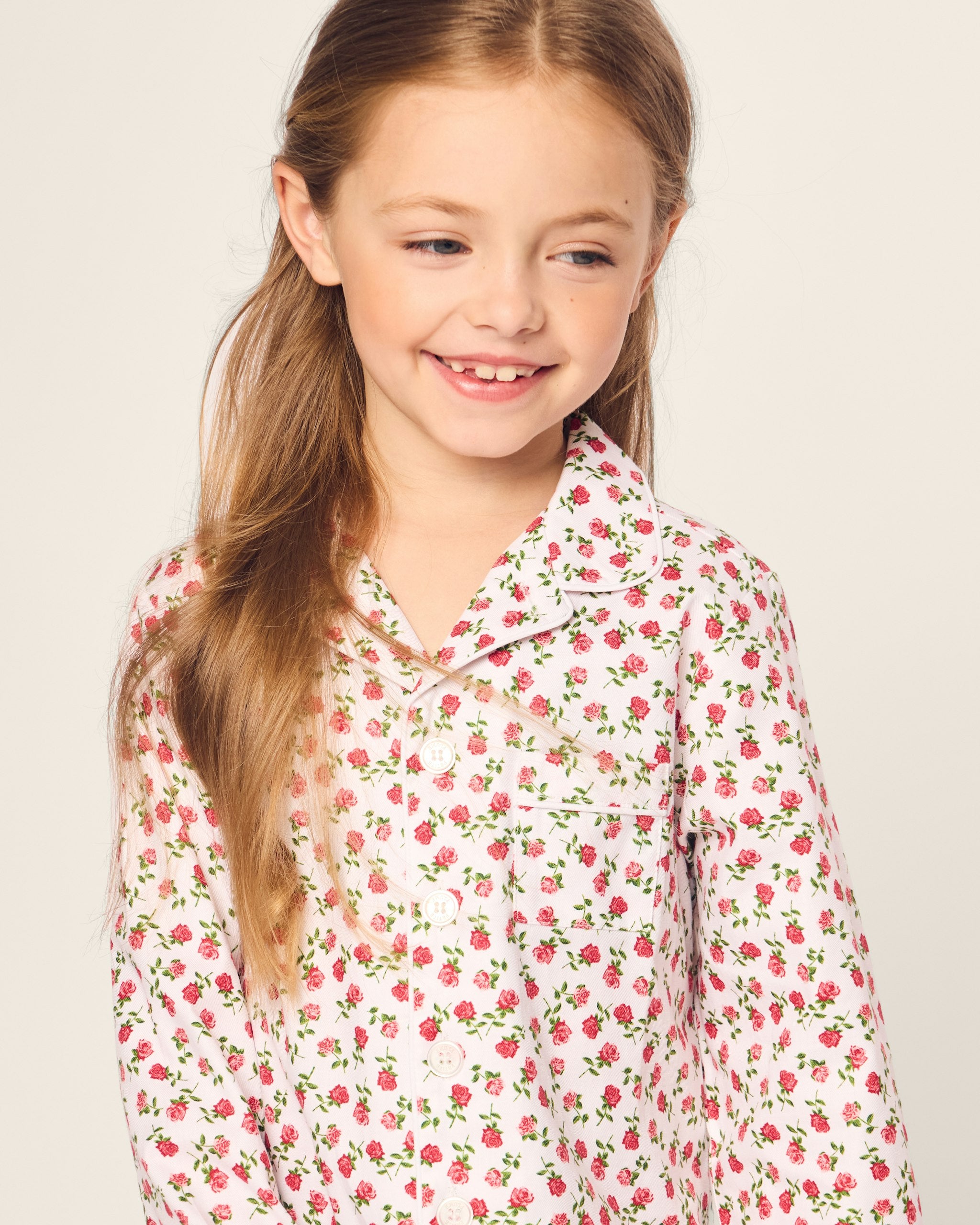 Kid's Twill Pajama Set in Petite Petals in Petite Petals#Color_Petite Petals