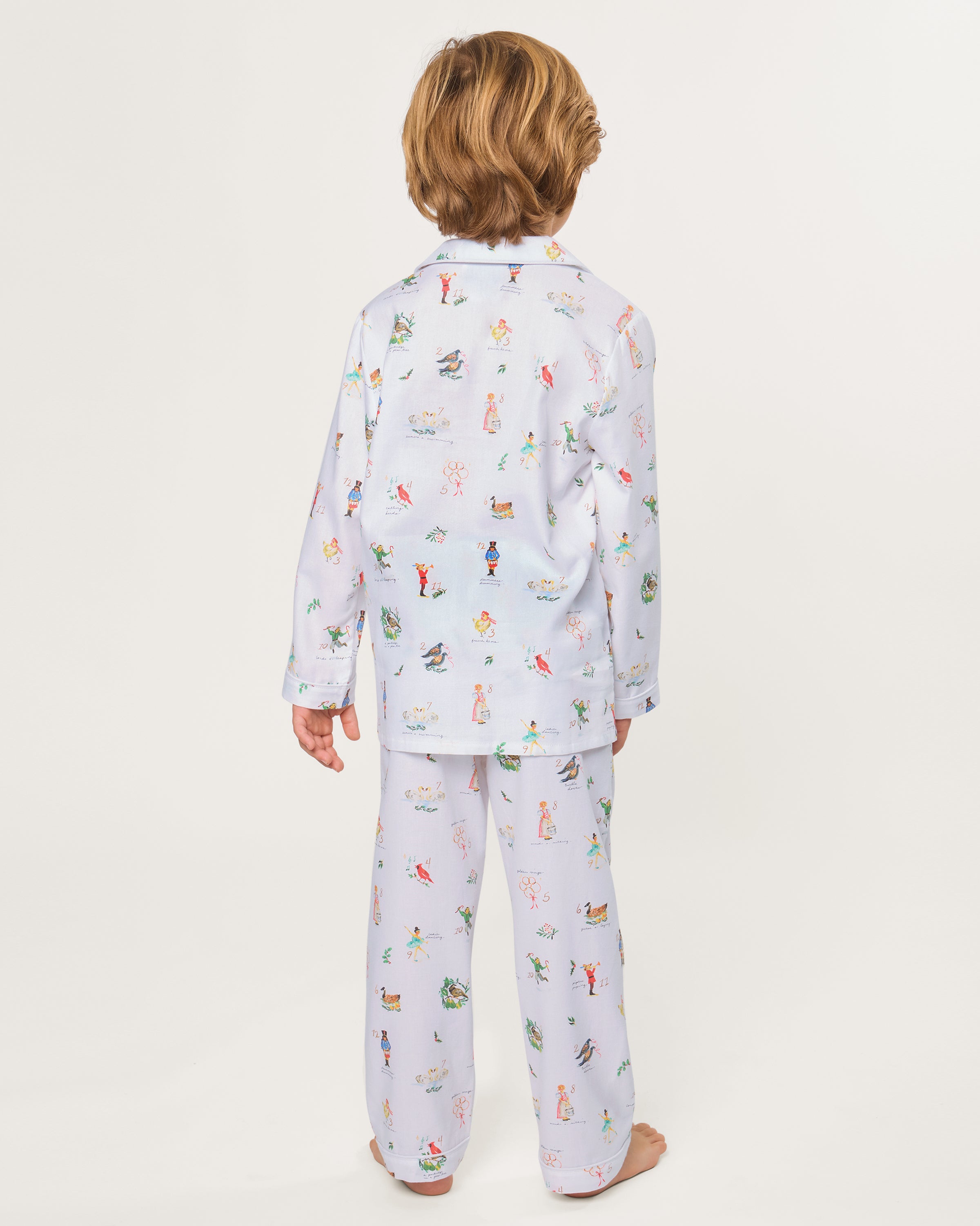 Kid's Twill Pajama Set in 12 Days of Christmas
