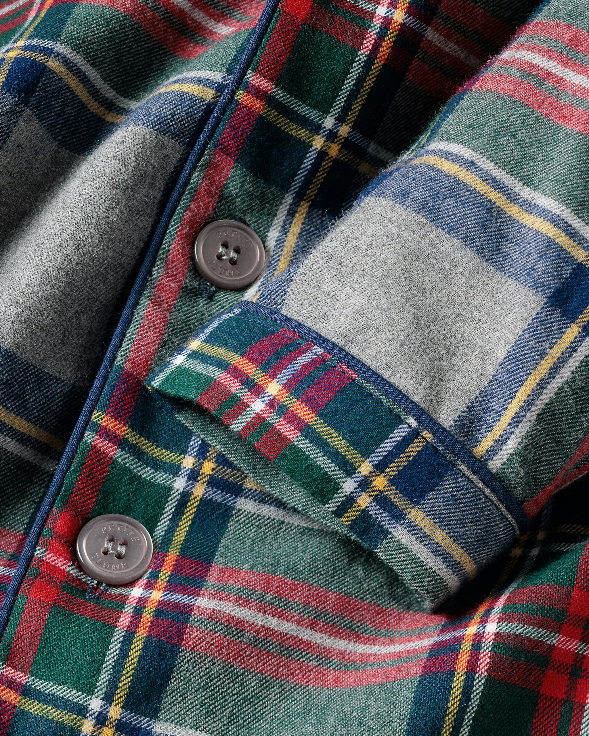 Kid's Brushed Cotton Pajama Set in Westminster Tartan in Westminster Tartan#Color_Westminster Tartan
