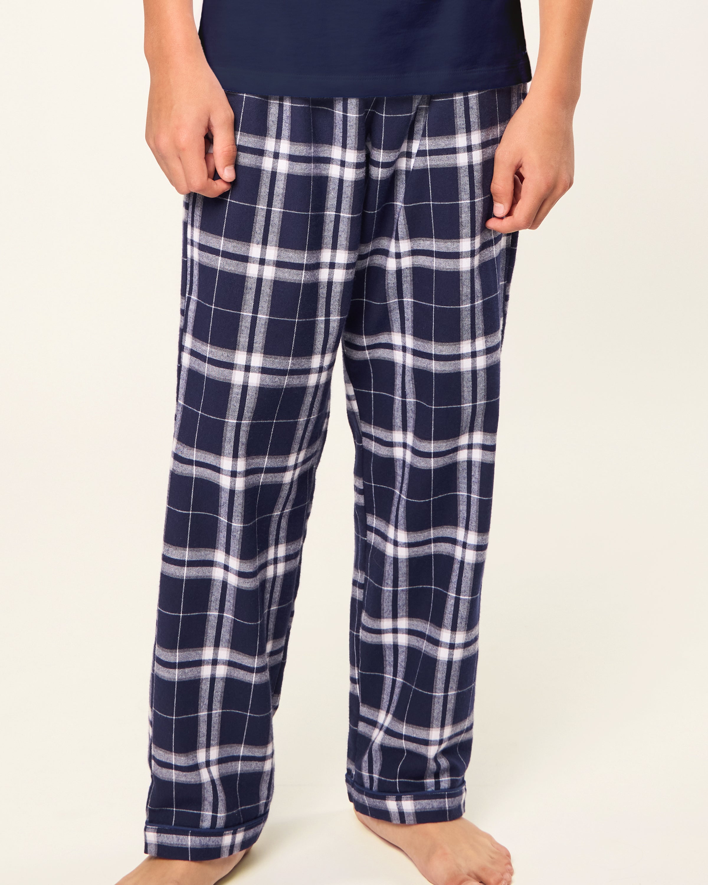 Kid's Brushed Cotton Pant in Oxford Tartan